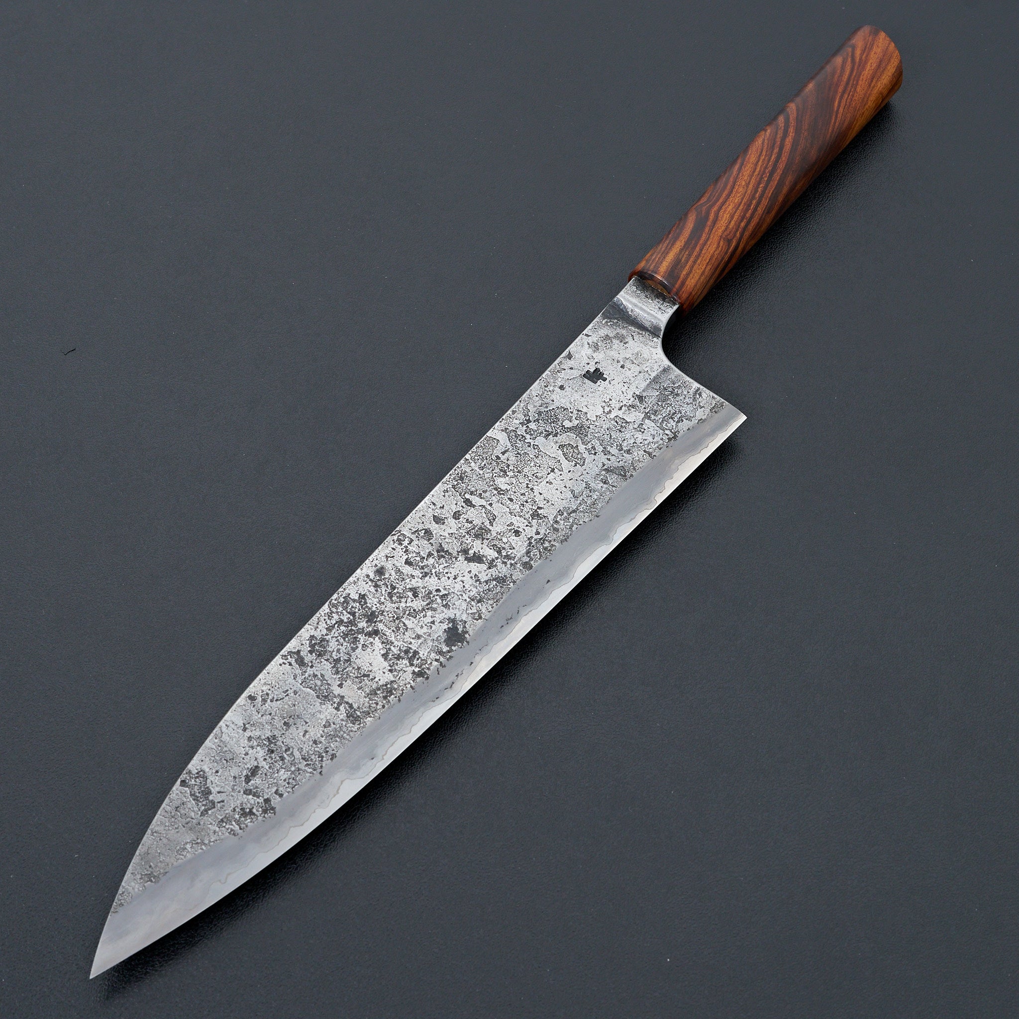 Premium Halcyon Forge 26c3 Wrought Iron Gyuto Chef Knife 250mm with Ironwood Handle - Japanese Kitchen Knife for Professional Chefs & Home Cooking, Perfect for Slicing, Dicing & Meat Cutting