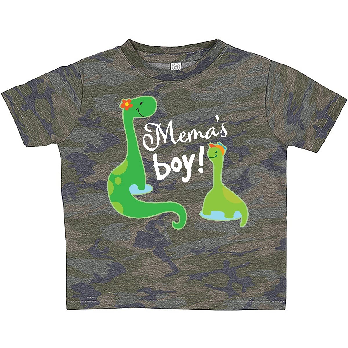 Inktastic Mema Boy Grandson Gift Dinosaur Baby T-Shirt - Cute Dino Graphic Tee for Toddlers & Kids - Perfect Birthday, Christmas Present - Great for Playdates, Daycare & Family Photos