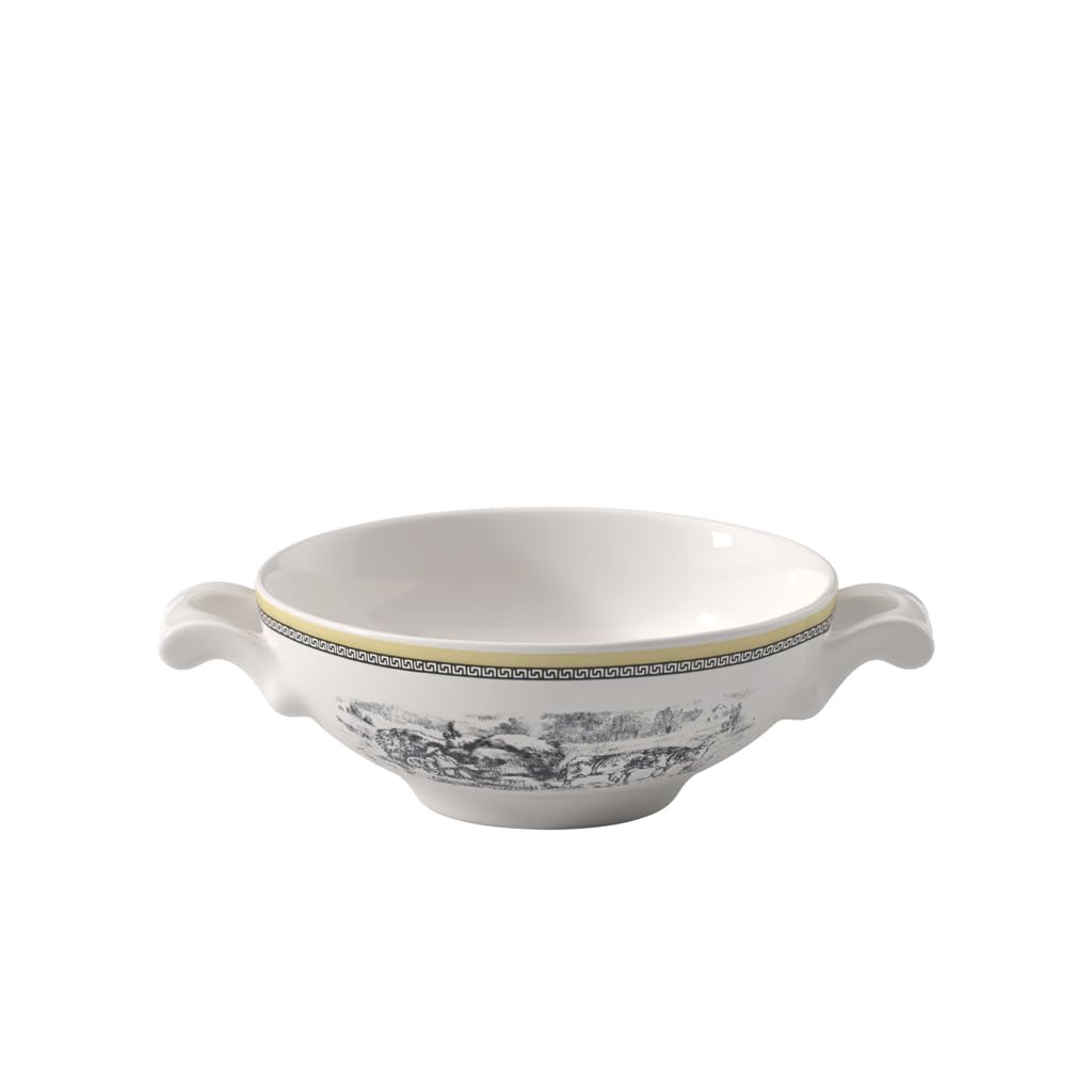 Villeroy & Boch Audun Ferme Soup Cup - 400ml Premium Porcelain Dish Set - Elegant White & Multicolor Design - Perfect for Fine Dining, Restaurant Use & Home Entertaining