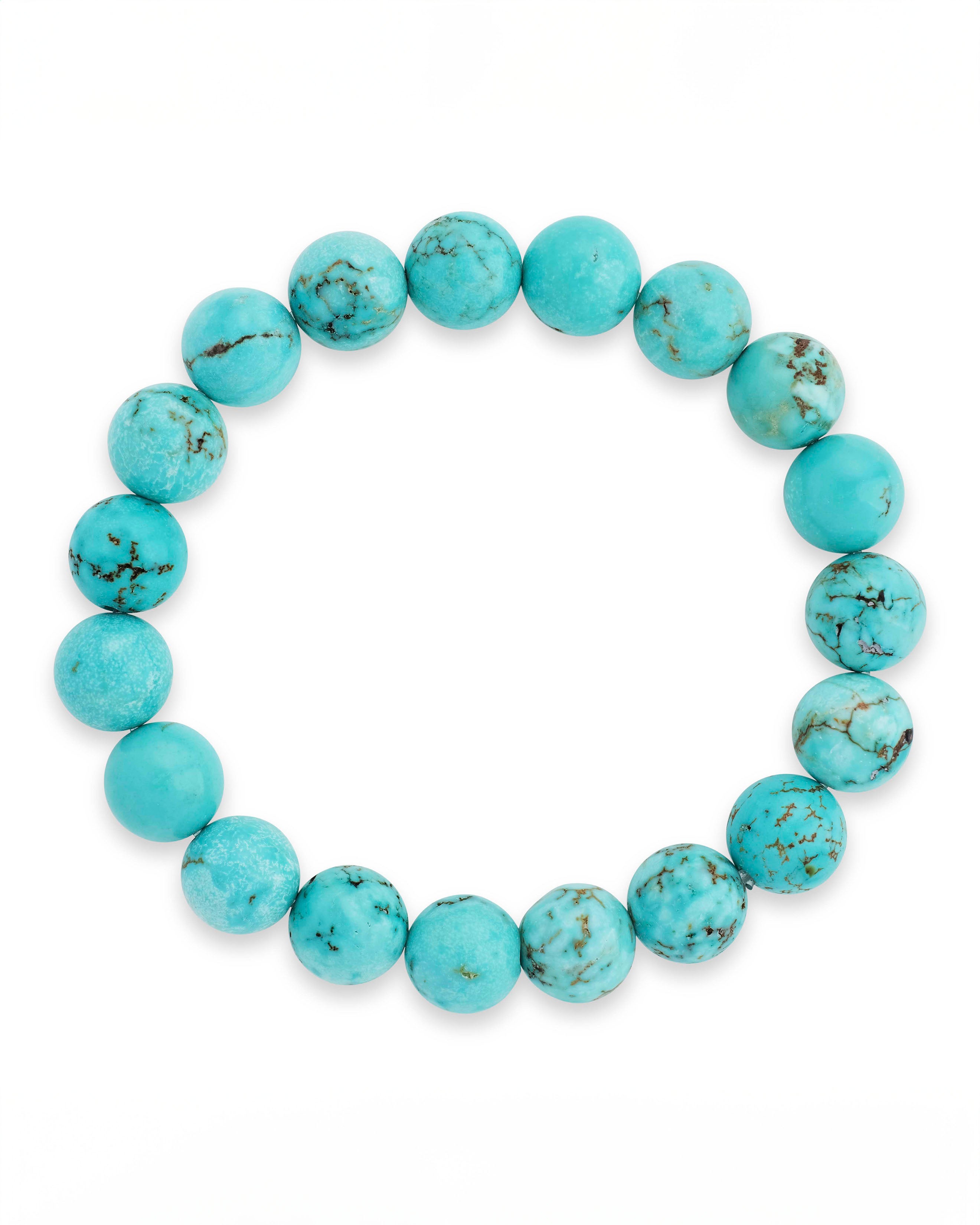 Light Turquoise Beaded Stretch Bracelet for Women - Adjustable Bohemian Style Handmade Jewelry - Perfect for Casual Wear, Beach Vacation & Gift Giving