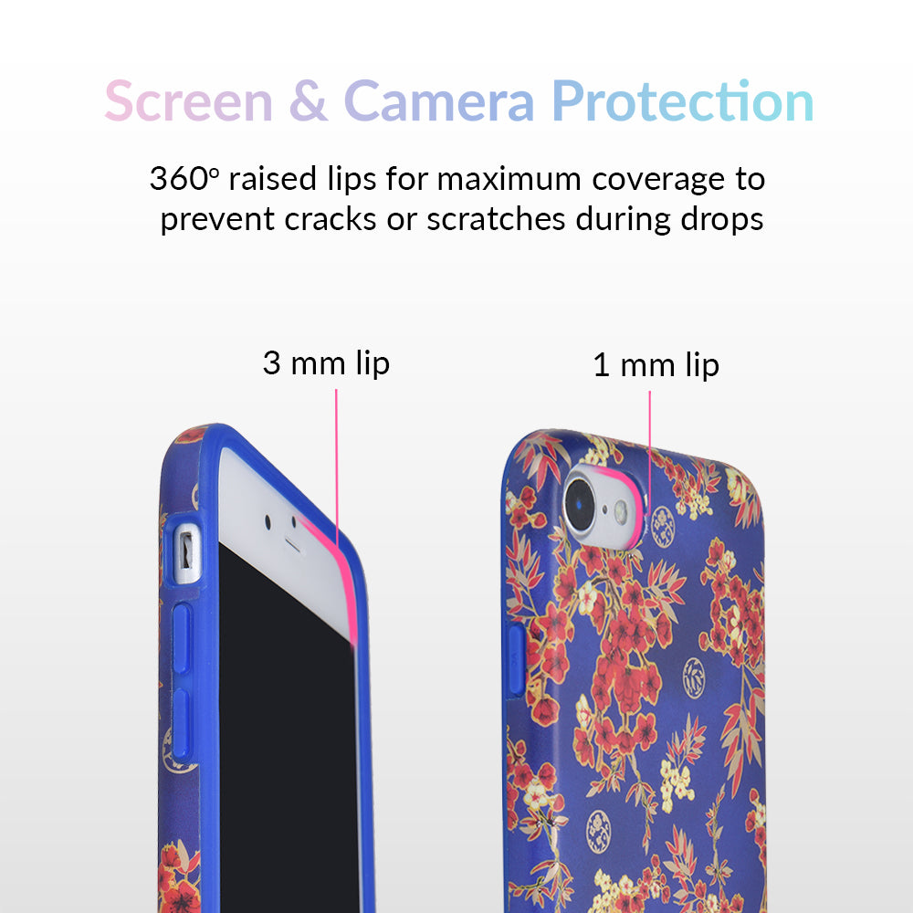 Cherry Blossom Floral Pattern iPhone Case - Elegant Spring Design for iPhone 13/14/15 Pro Max - Perfect for Spring Outfits & Photography