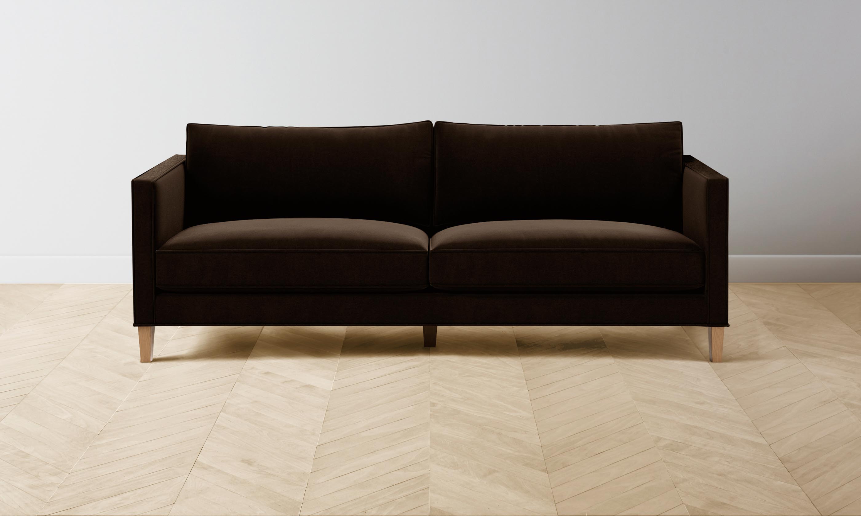 Premium Crosby Sectional Sofa - Luxurious Mohair Upholstery in Rich Chocolate Brown | Perfect for Living Room, Lounge & Family Gatherings