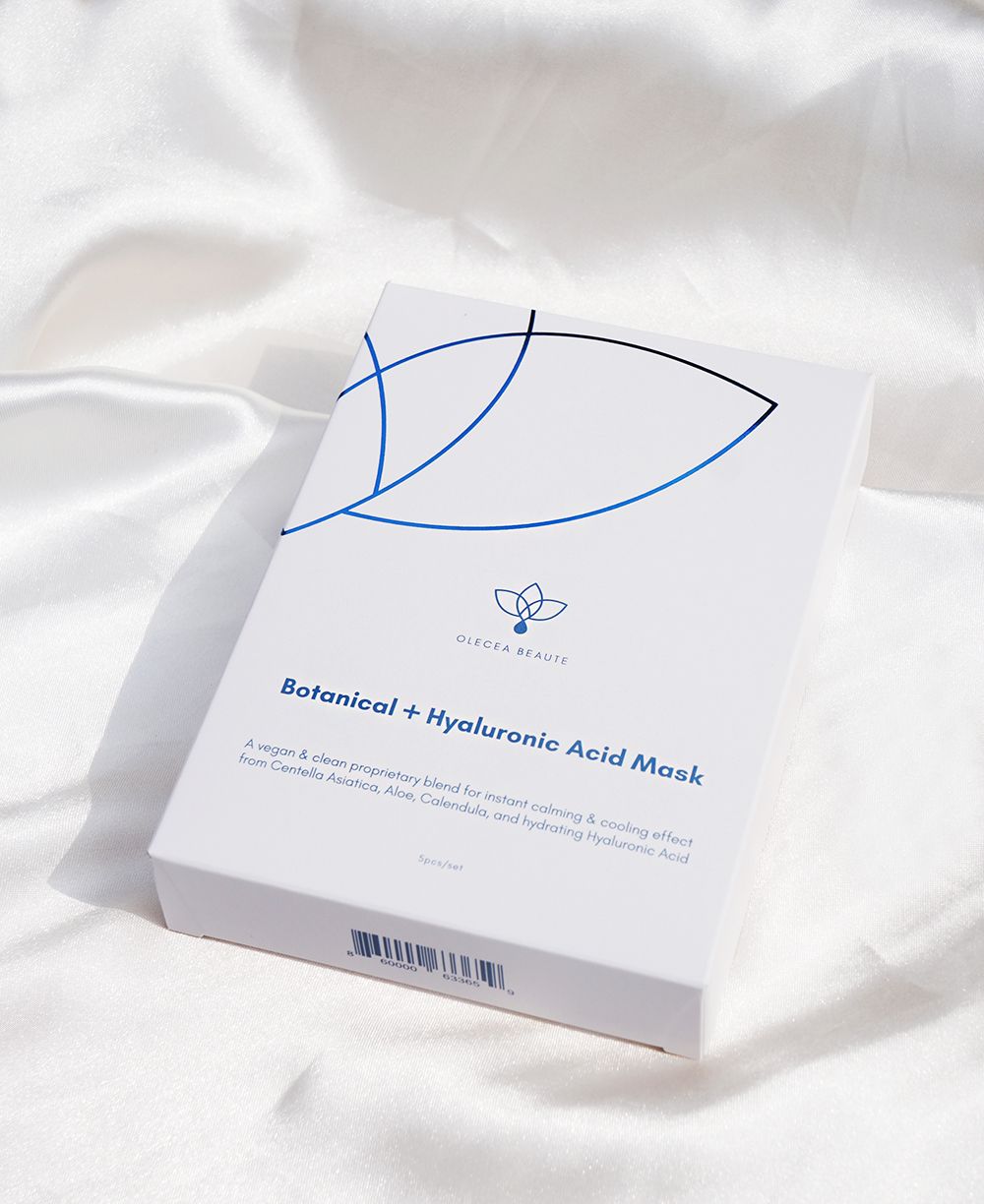 Botanical Hyaluronic Acid Face Mask - Hydrating & Nourishing Sheet Mask for Glowing Skin | Perfect for Daily Skincare & Spa Nights