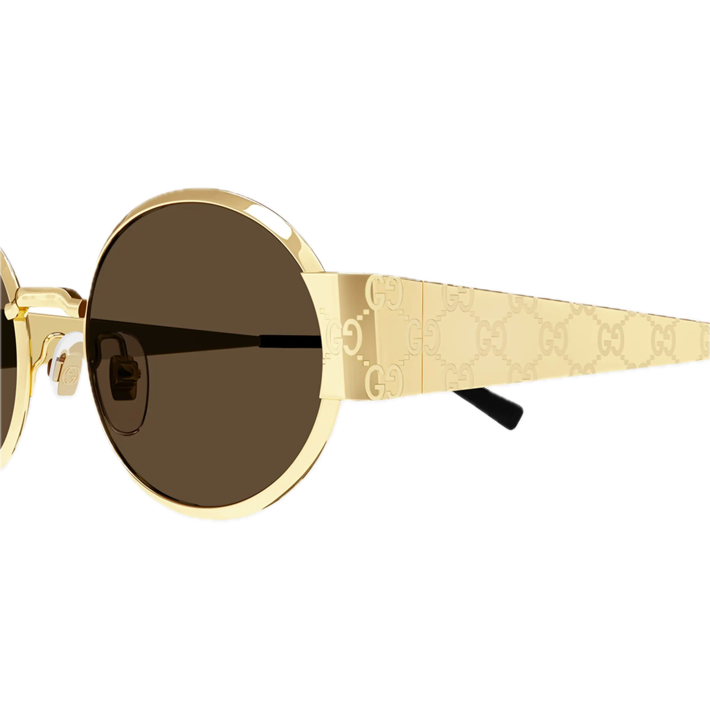 Gucci GG 1854 005 Gold Brown Sunglasses for Women - Luxury Designer Shades for Fashion & Outdoor Activities