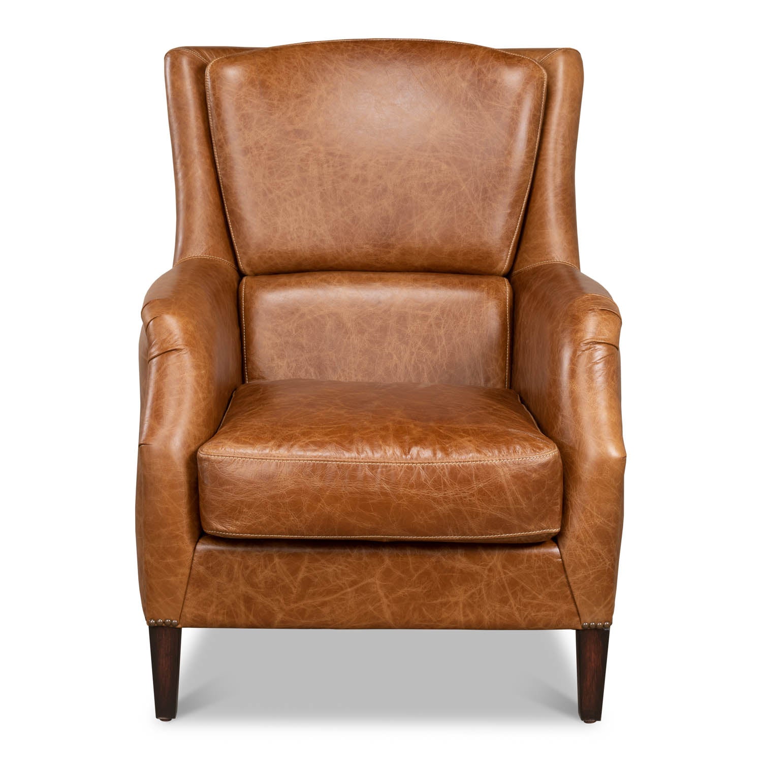 Baker Arm Chair by Sarreid Ltd | Classic Upholstered Lounge Chair for Living Room, Study & Office | Model 29766