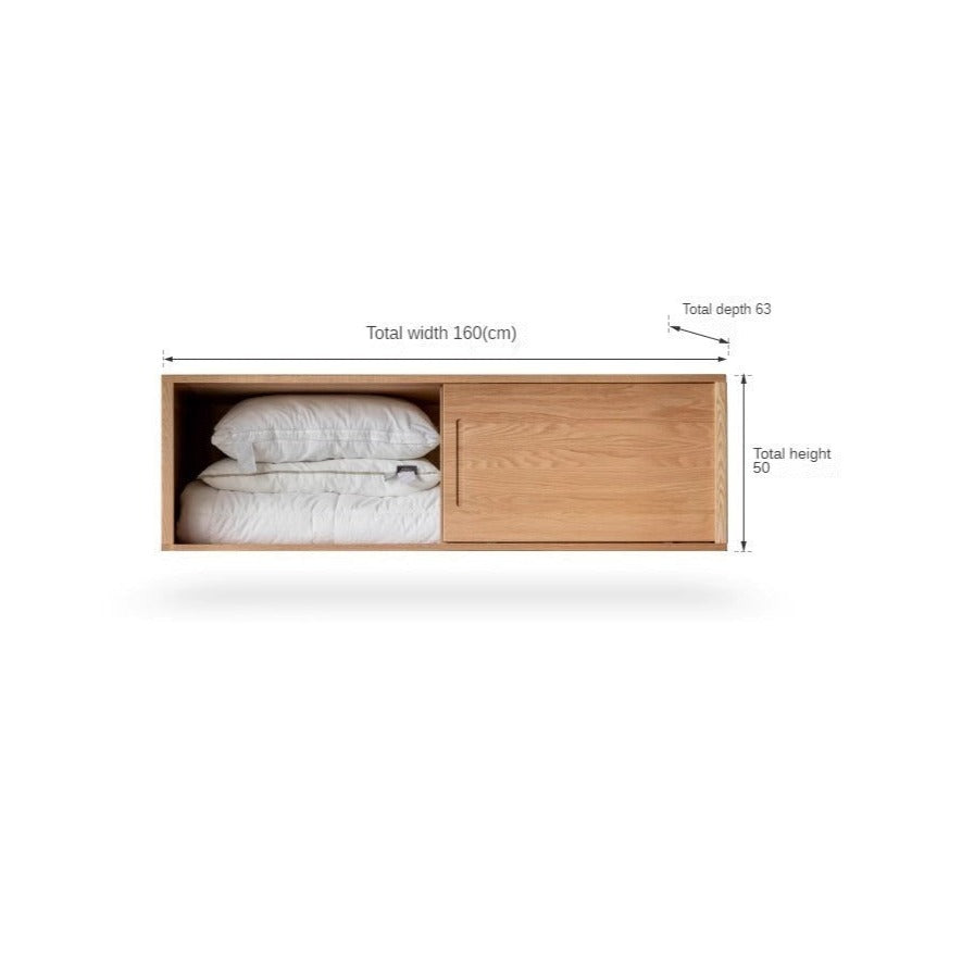 Solid Oak Wood Sliding Door Wardrobe Closet - Modern & Durable Storage for Bedroom, Living Room, or Walk-In Closet Organization