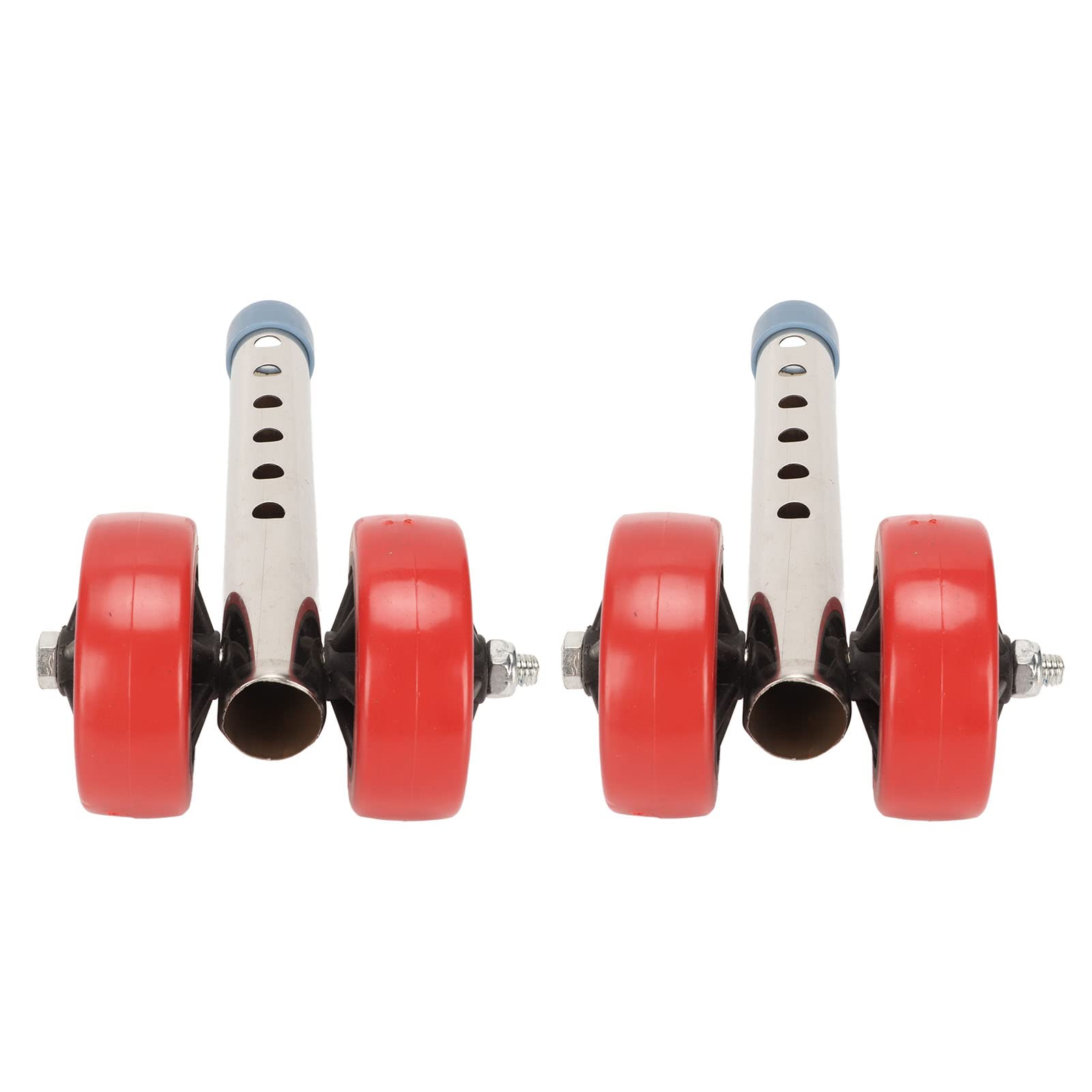 Heavy Duty Universal Walker Wheels Replacement Kit - Stainless Steel 6-Level Height Adjustable for Seniors & Mobility Assistance - Ideal for Indoor & Outdoor Use on Carpet, Tile, and Pavement