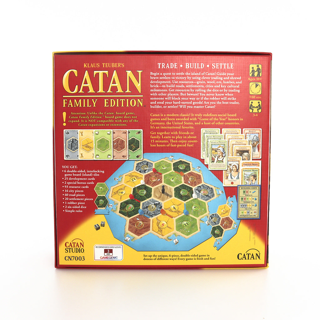 CATAN Board Game - Family Edition | Strategy Game for Kids & Adults | Perfect for Family Game Nights & Parties