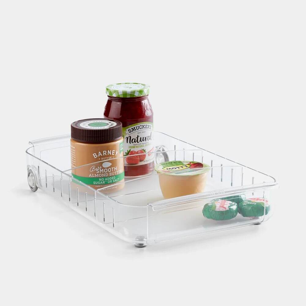 Youcopia RollOut Large Refrigerator Organizer - Expandable Fridge Bin for Fruits, Vegetables & Beverages - Perfect for Kitchen, Pantry & Grocery Storage
