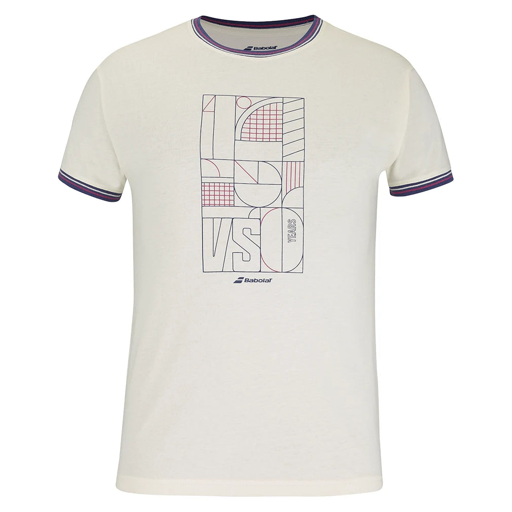 Premium Men's 150 Cotton Tennis T-Shirt - Soft Breathable Athletic Tee for Sports & Casual Wear - Cannoli Cream Color