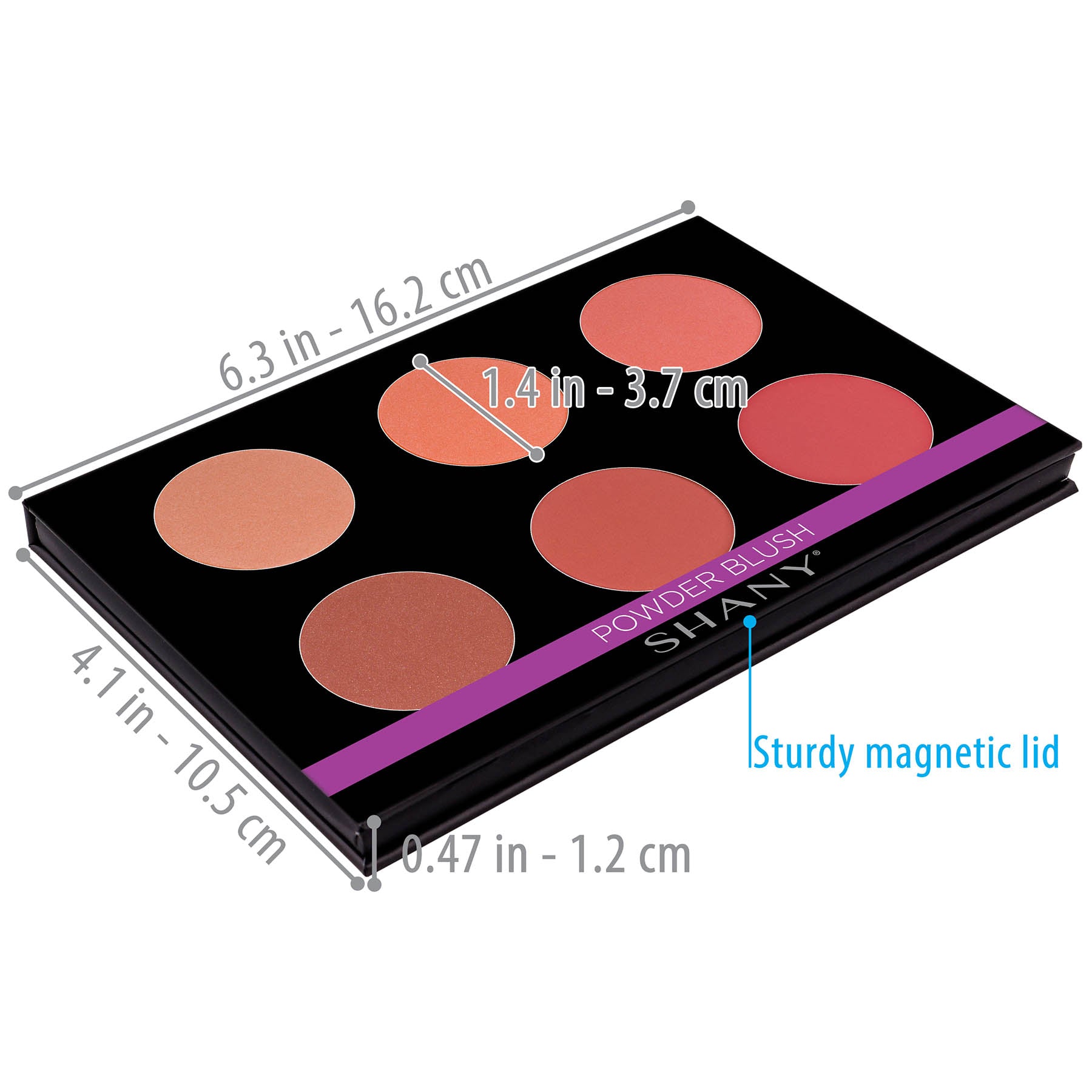 Mini Masterpiece Makeup Set - 6 Layer Refillable Palette for Eyeshadow, Blush & Highlighter | Professional Cosmetic Kit for Travel, Home & Makeup Artists