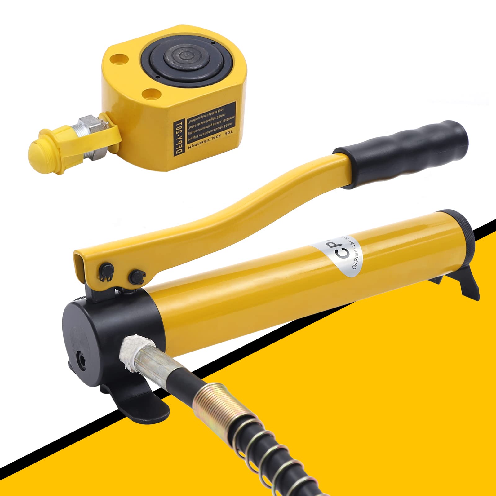 20 Ton CP-180 Low Profile Manual Hydraulic Jack - Heavy Duty Hand Pump Porta Power Kit for Lifting, Jacking & Splitting | Ideal for Auto Repair, Construction & Emergency Vehicle Maintenance