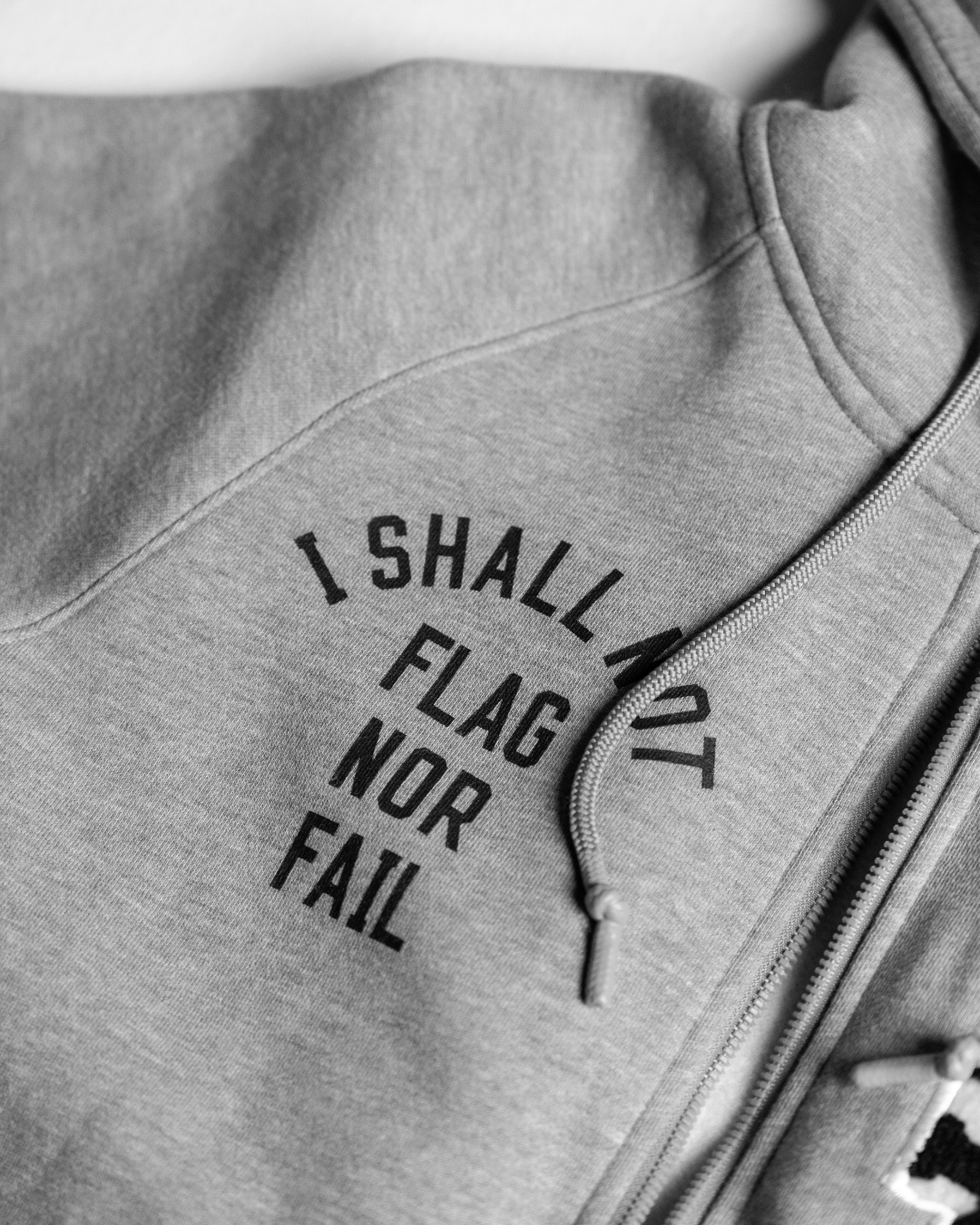 Varsity Patch Zip Up Hoodie - Grey | Stylish & Comfortable Pullover for Men & Women | Perfect for Casual Wear, Sports & Outdoor Activities