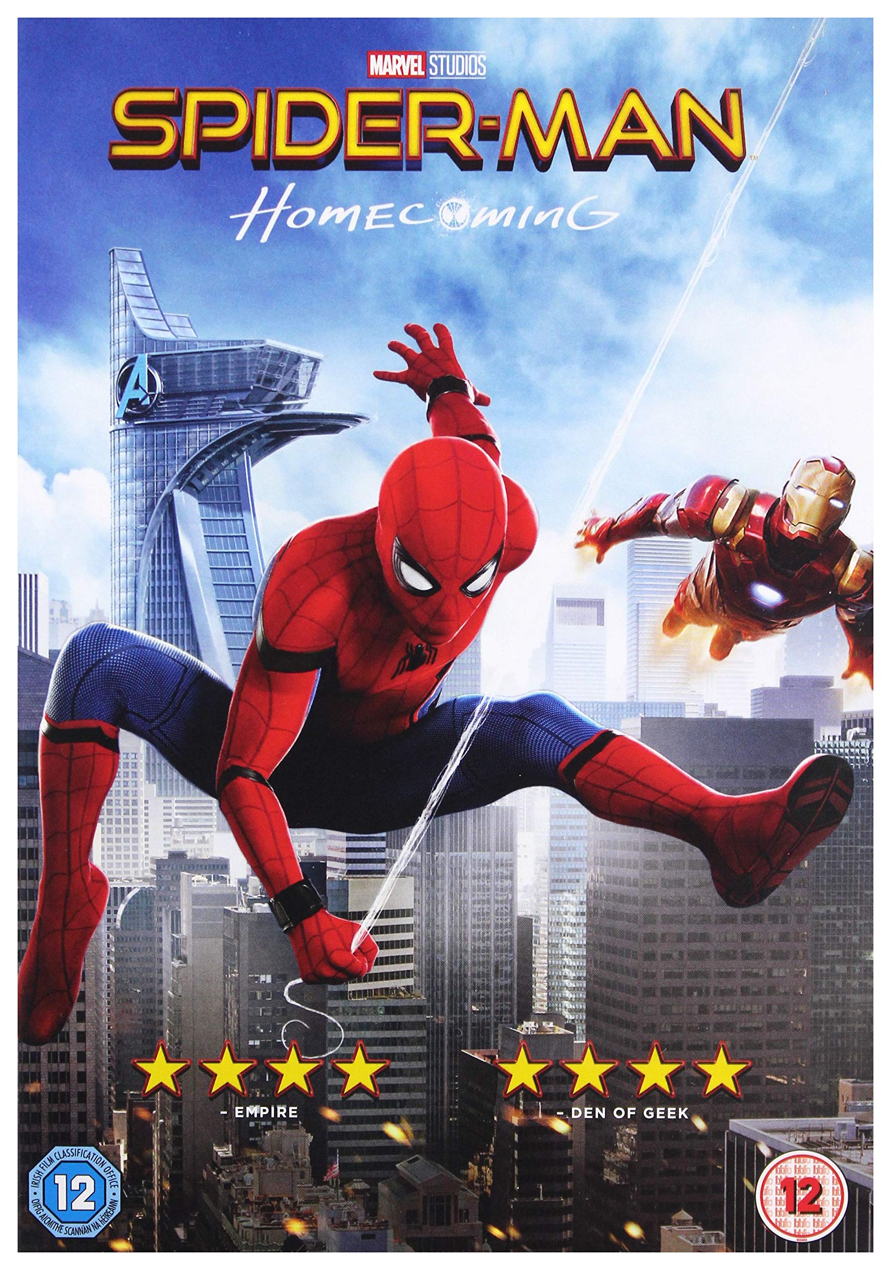 Spider-Man Homecoming (2017) DVD - Marvel Superhero Movie for Kids & Adults | Perfect for Family Movie Nights & Marvel Fan Collections