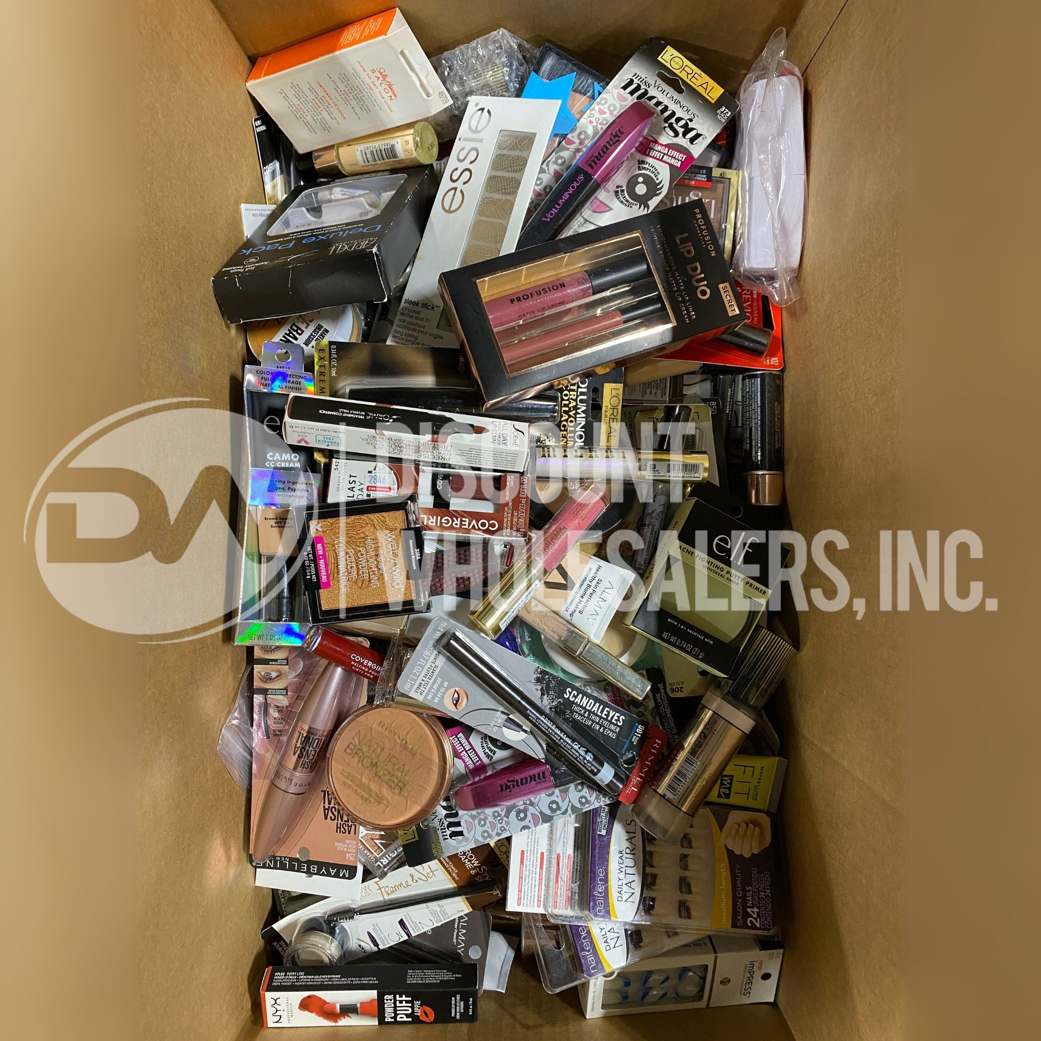 Wholesale Cosmetic DWI Mix - 250 Pcs Box | Professional Makeup Blending & Contouring Kit for Salons & Makeup Artists