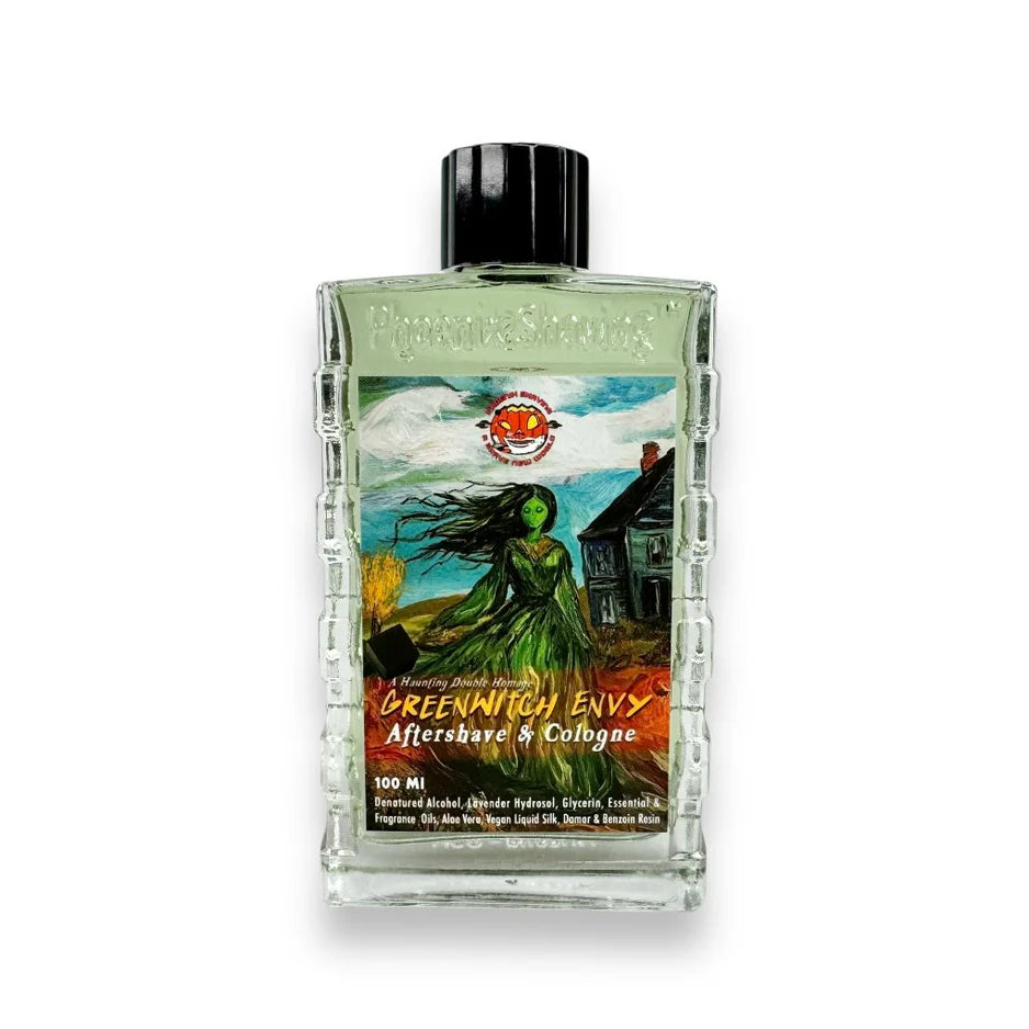 Phoenix Shaving Greenwitch Envy Aftershave Cologne for Men - Refreshing Post-Shave Scent with Natural Ingredients - Perfect for Daily Grooming & Special Occasions