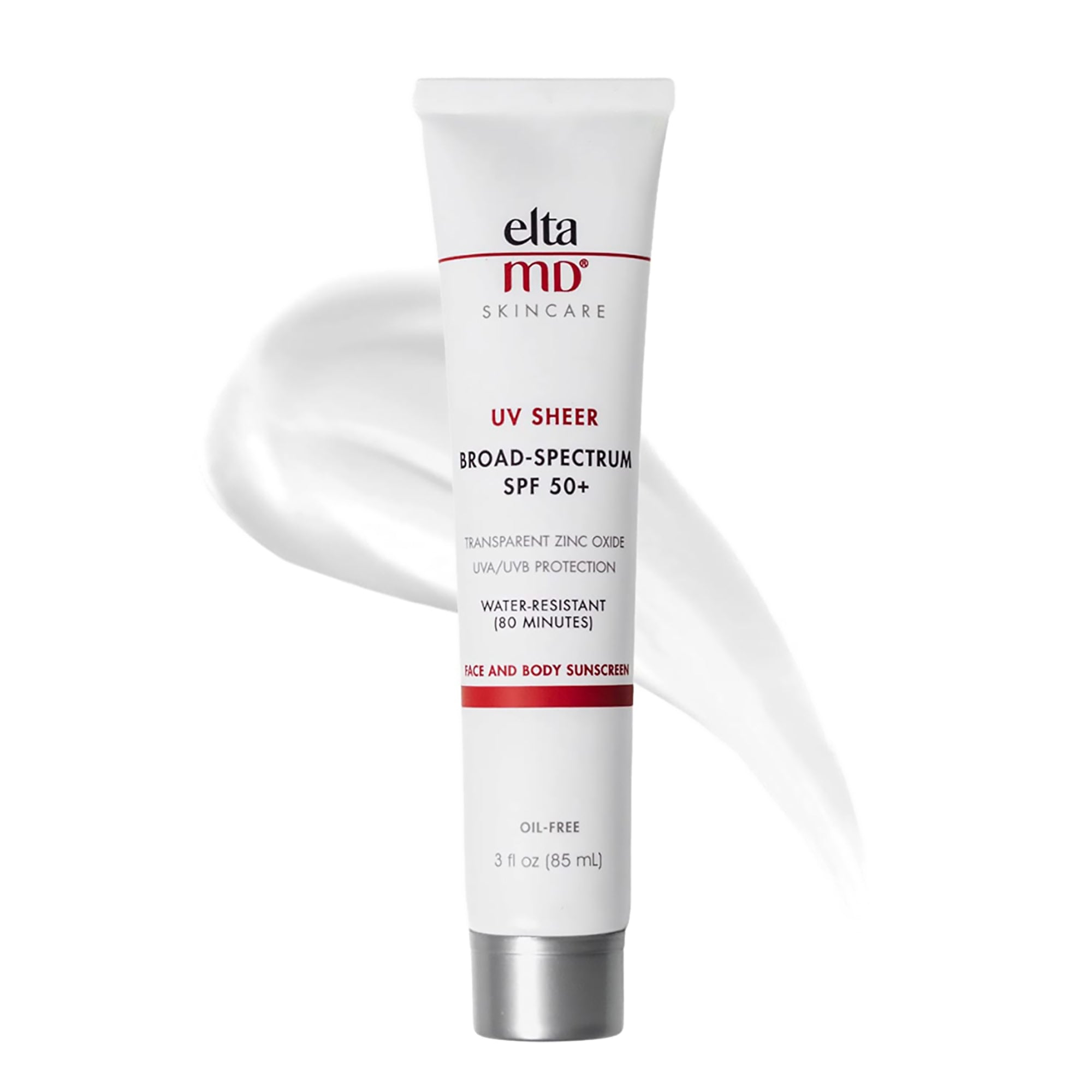 EltaMD UV Sheer Broad Spectrum SPF 50+ Face Sunscreen - Oil-Free, Lightweight Mineral Sunscreen for Sensitive Skin - Perfect for Daily Wear & Outdoor Activities
