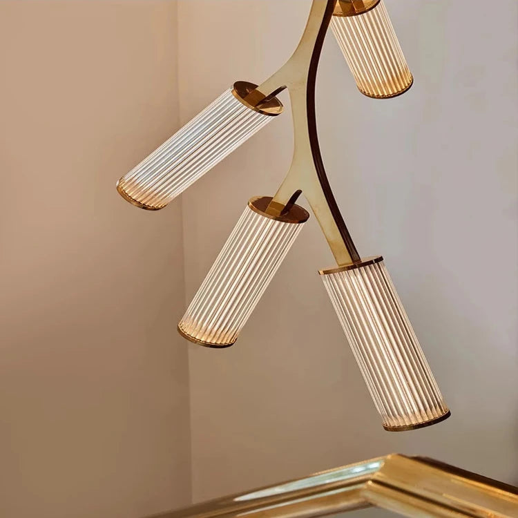 Modern Simple Staircase Chandelier - Elegant Crystal Pendant Light Fixture for Foyer, Hallway & Stairwell Lighting | Indoor Home Decor