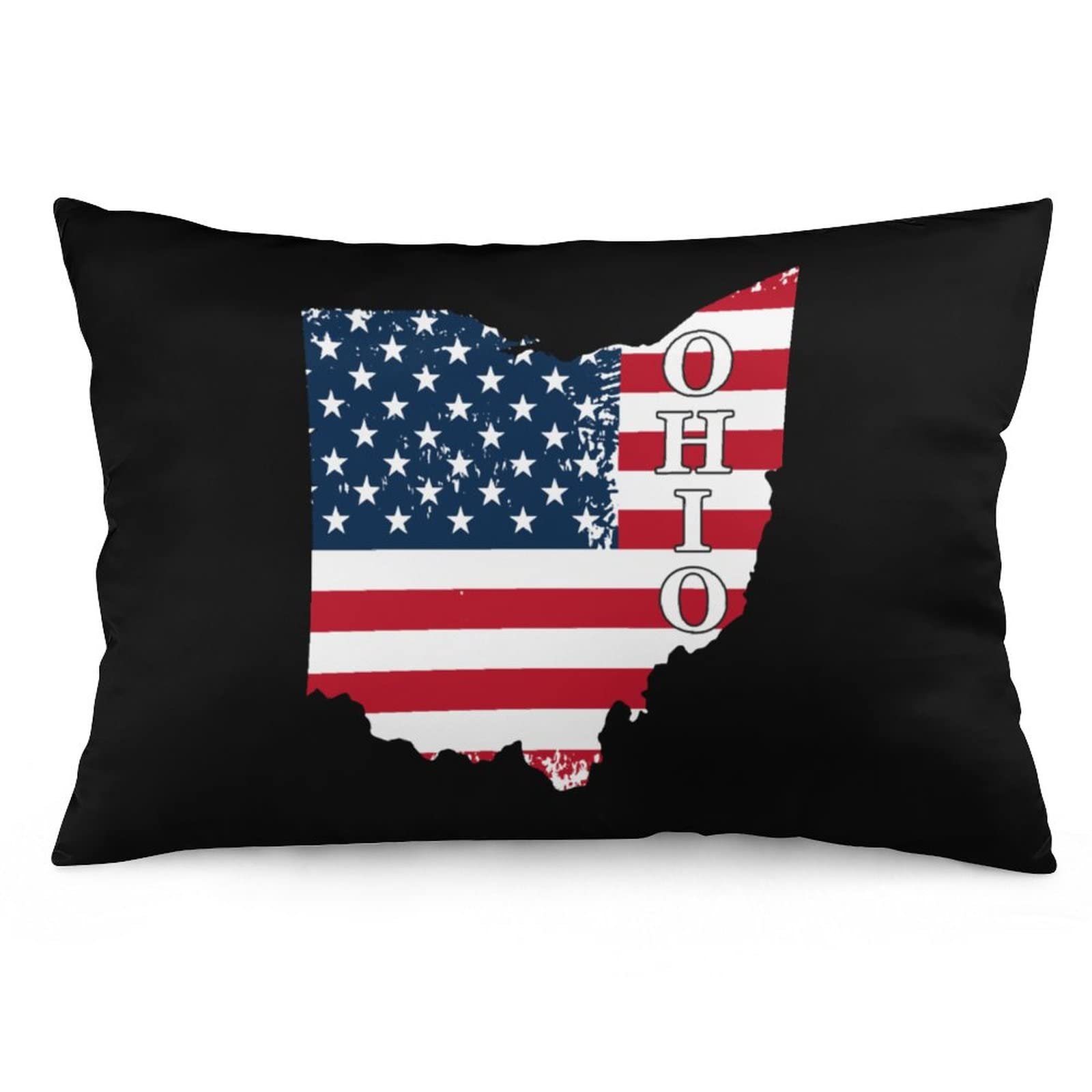 Ohio State Vintage American Flag Pillowcase - 20