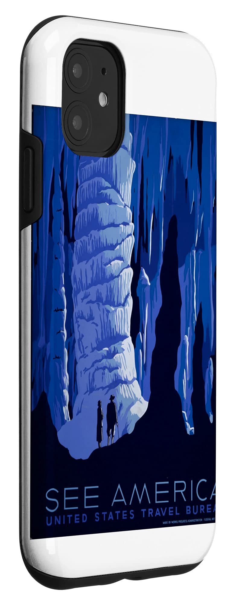 Vintage US National Parks Poster iPhone 11 Case - Durable Protective Cover for Travel & Outdoor Adventures