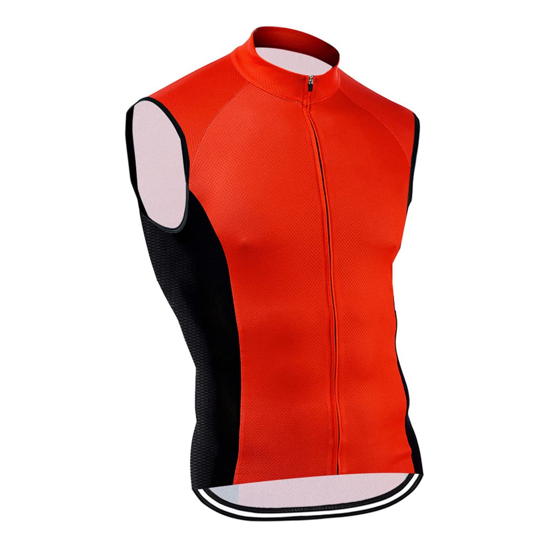 Men's Breathable Cycling Vest - Sleeveless Bike Jersey & Sports Gilet for Road Biking - Perfect for Commuting, Training & Outdoor Cycling Activities