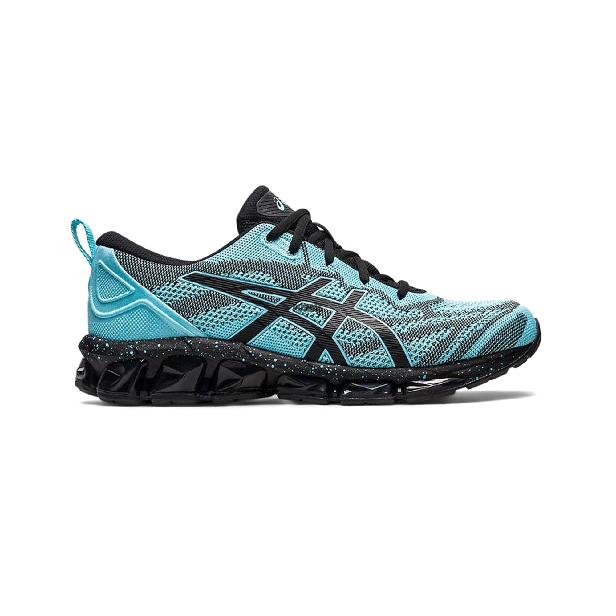 ASICS GEL-QUANTUM 360 VII Knit Running Shoes for Men - Bright Cyan/Black | Cushioned Comfort for Long-Distance Running & Gym Workouts