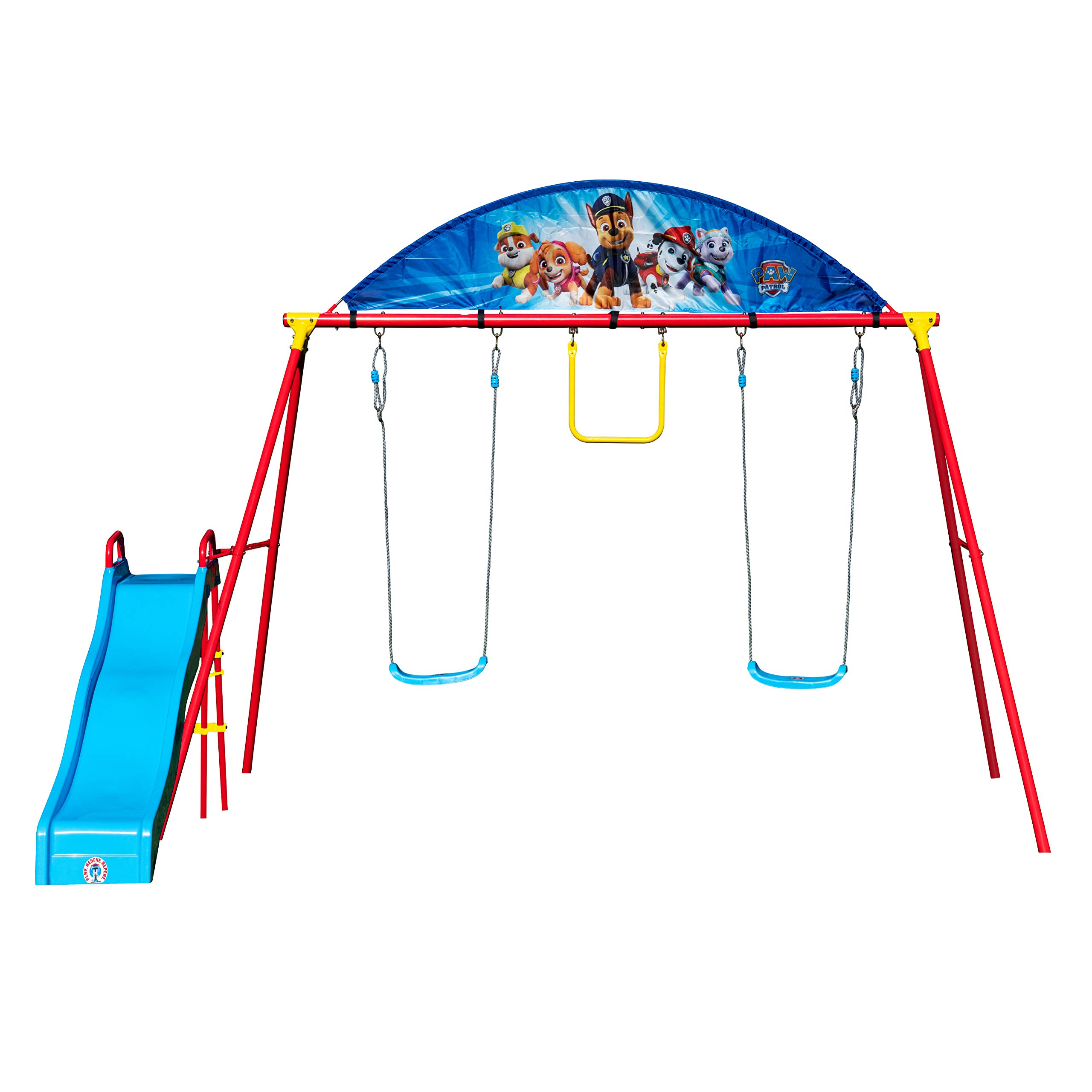 PAW Patrol Kids Swing Set for Backyard - Outdoor Swing Set with Adjustable Seat for Toddlers & Children - Perfect for Playground, Park, and Backyard Fun
