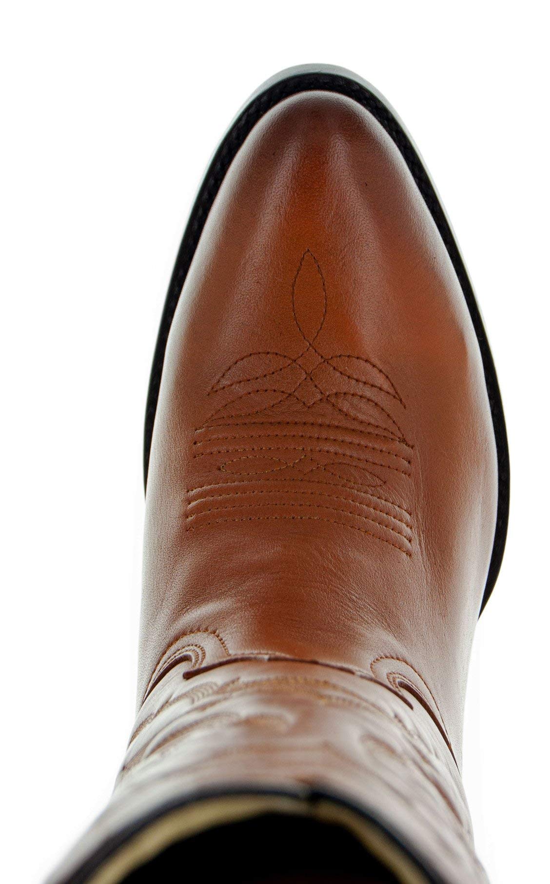 Soto Men's Classic Round Toe Cowboy Boots H7001 - Western Style Leather Boots for Men | Perfect for Rodeo, Country Dancing & Casual Wear