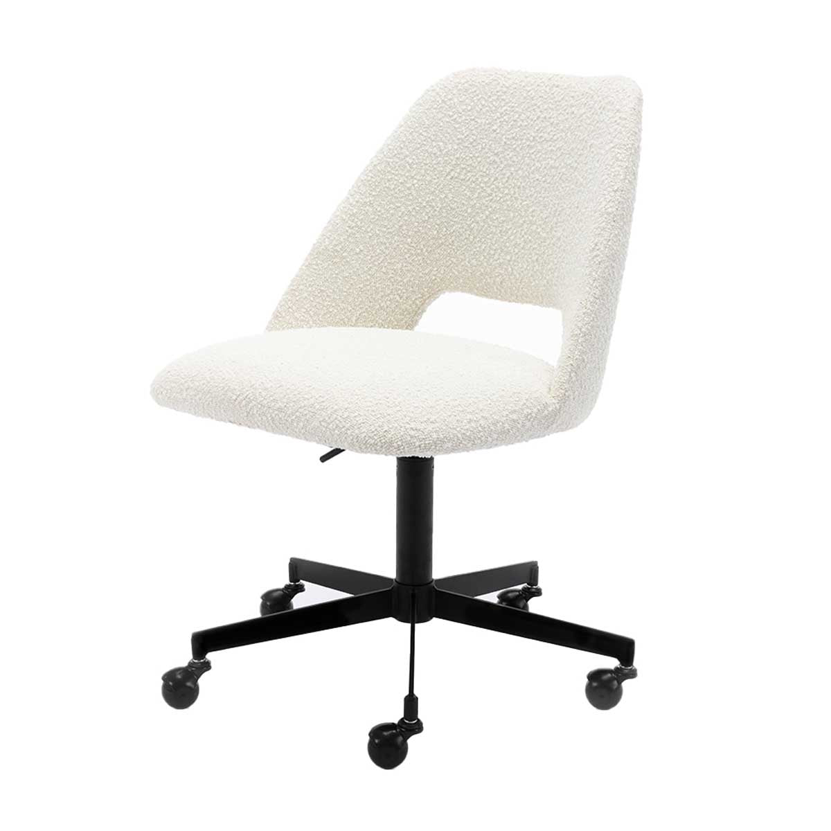 Luxury Belmont Boucle Office Chair - Ergonomic Executive Desk Chair with Adjustable Height for Home & Office Workspace - Perfect for Remote Work, Gaming & Study