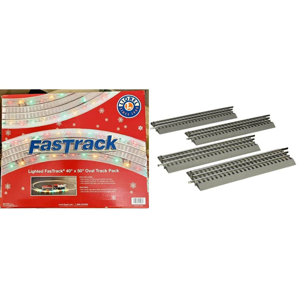 Lionel Lighted FasTrack Electric O Gauge Train Set - 40