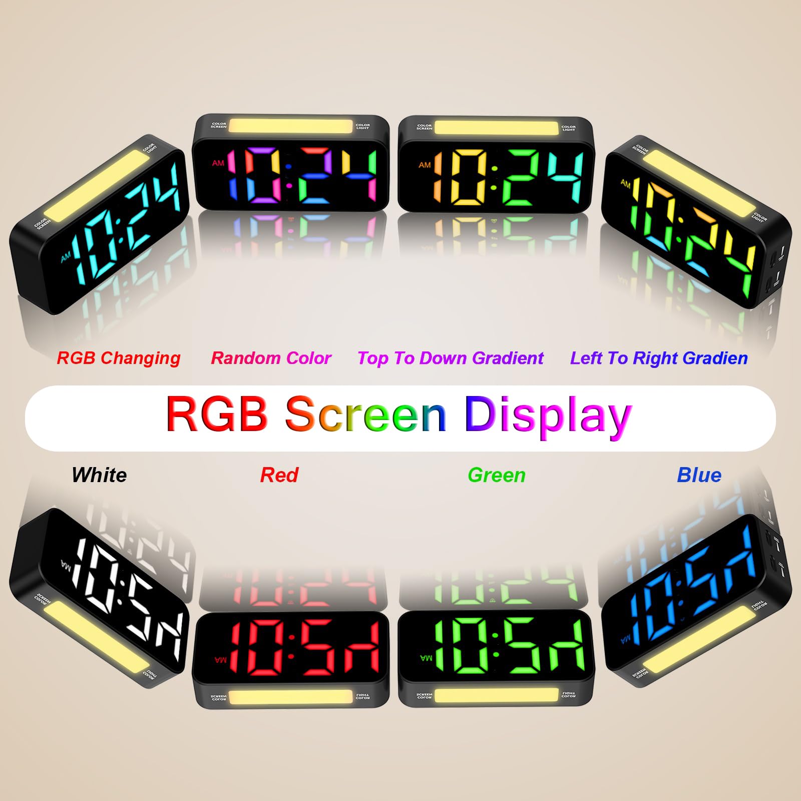 Best Loud Alarm Clock for Heavy Sleepers - Digital Bedside Clock with Large Display, Dual Alarm, Snooze & Dimmable Night Light - Perfect for Kids, Teens, Boys & Girls - Ideal for Bedrooms, Dorms & Home Offices