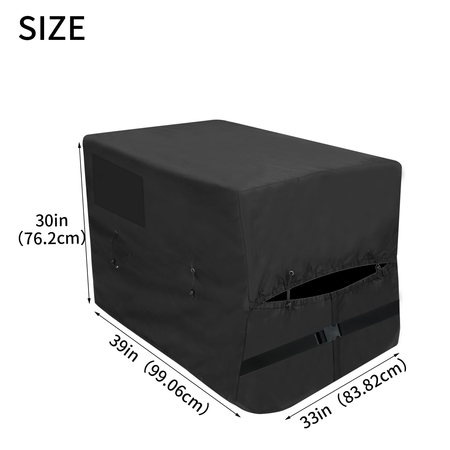 Hayward Pool Heater Cover - 40 x 34 x 31 Inch Winter Protection for Outdoor Pool Pumps & Equipment | Durable Weatherproof Cover for Inground & Above Ground Pools