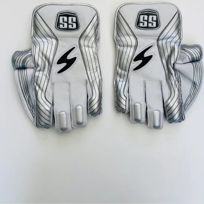 Premium SS Limited Edition Cricket Wicket Keeping Gloves for Adults - High Performance Leather Gloves for Wicket Keepers - Perfect for Cricket Matches, Training & Practice Sessions