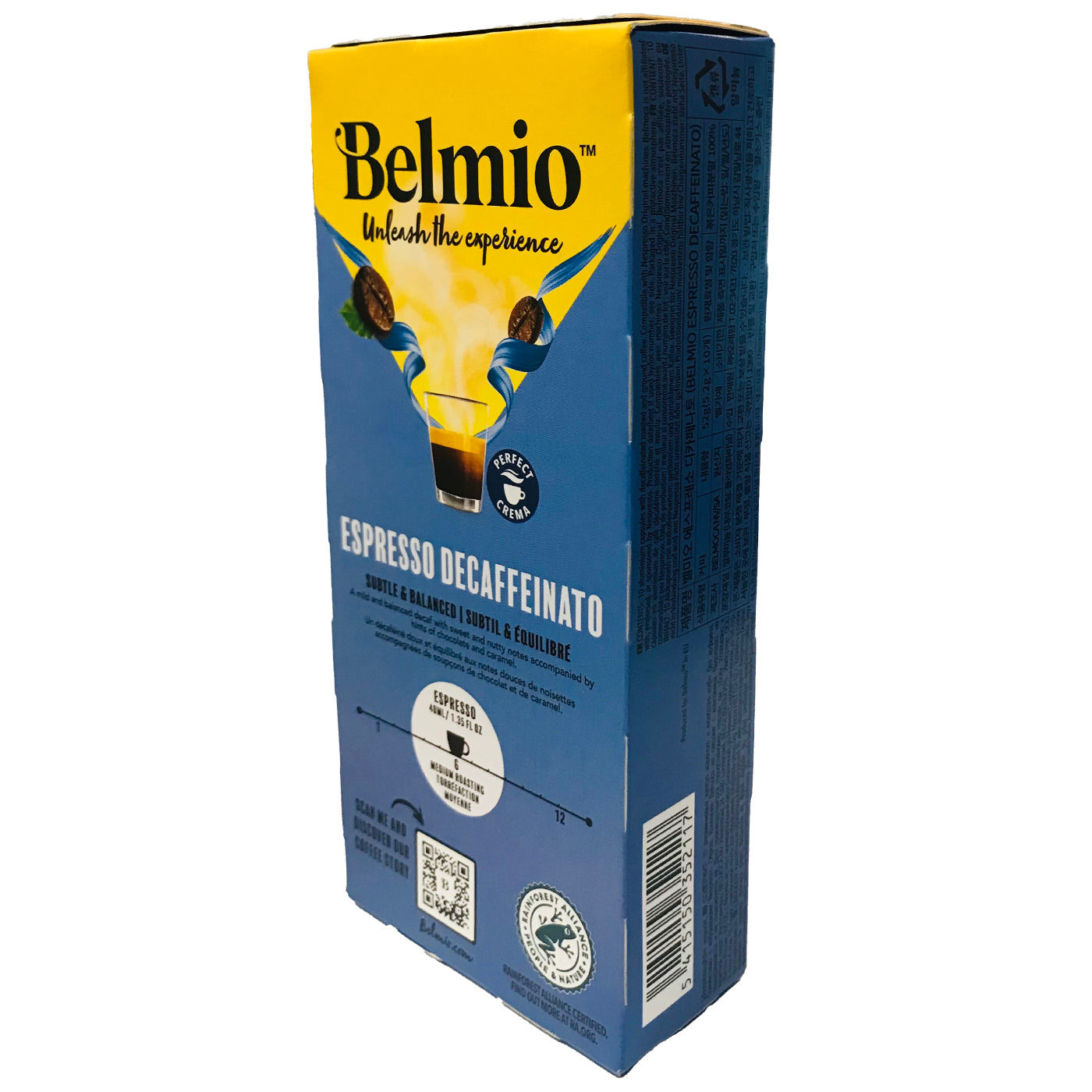 Belmio Decaffeinated Coffee Pods for Nespresso® Machines - 6 Capsules x 10 Pack (60 Total) - Rich & Smooth Flavor - Perfect for Afternoon Relaxation or Evening Enjoyment