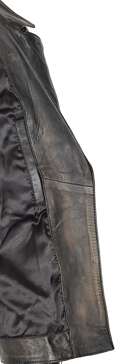 Genuine Lambskin Leather Jacket for Women - Classic Black Biker Jacket | Stylish Motorcycle Jacket for Everyday Wear & Night Out