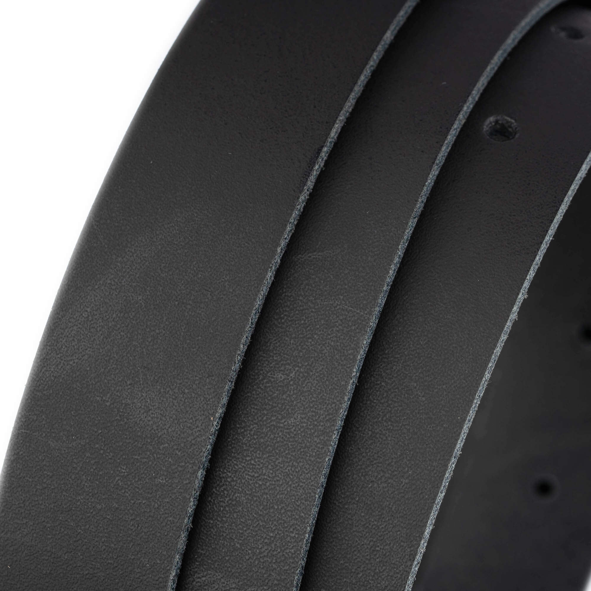 2.5 cm Smooth Black Leather Belt Strap Replacement for Versace Buckles | Men's & Women's Fashion Accessory for Casual & Formal Outfits