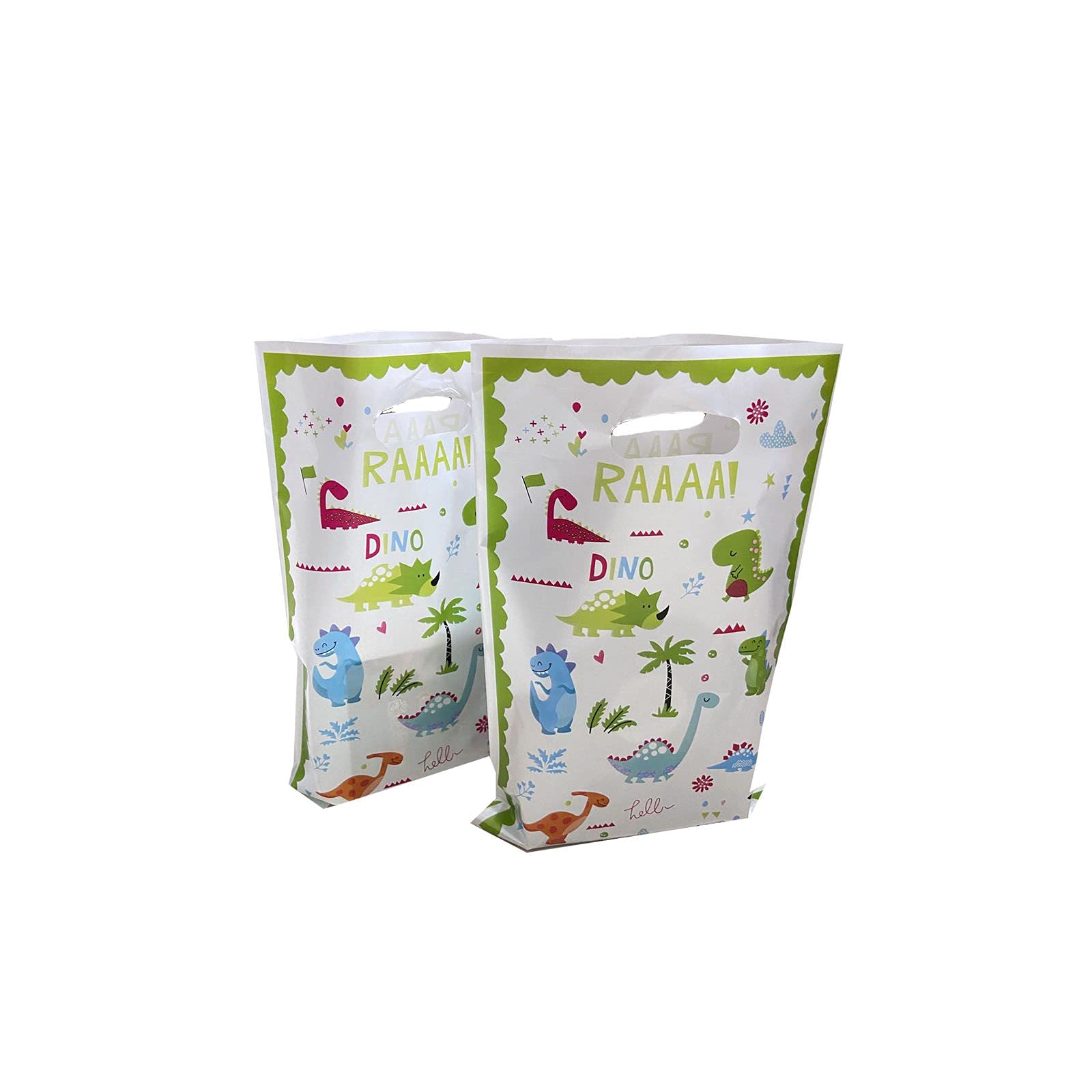30PCS Dinosaur Themed Party Favor Bags - Dinosaur Gift Bags for Candy, Baby Shower & Birthday Party Supplies - Perfect for Kids' Dinosaur Birthday Party Favors & Classroom Rewards