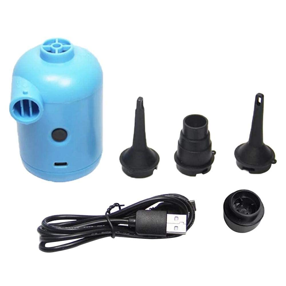 USB Powered Portable Electric Air Pump Inflator - Fast Inflation for Air Mattress, Pool Floats, Inflatables | Compact Travel & Camping Accessory