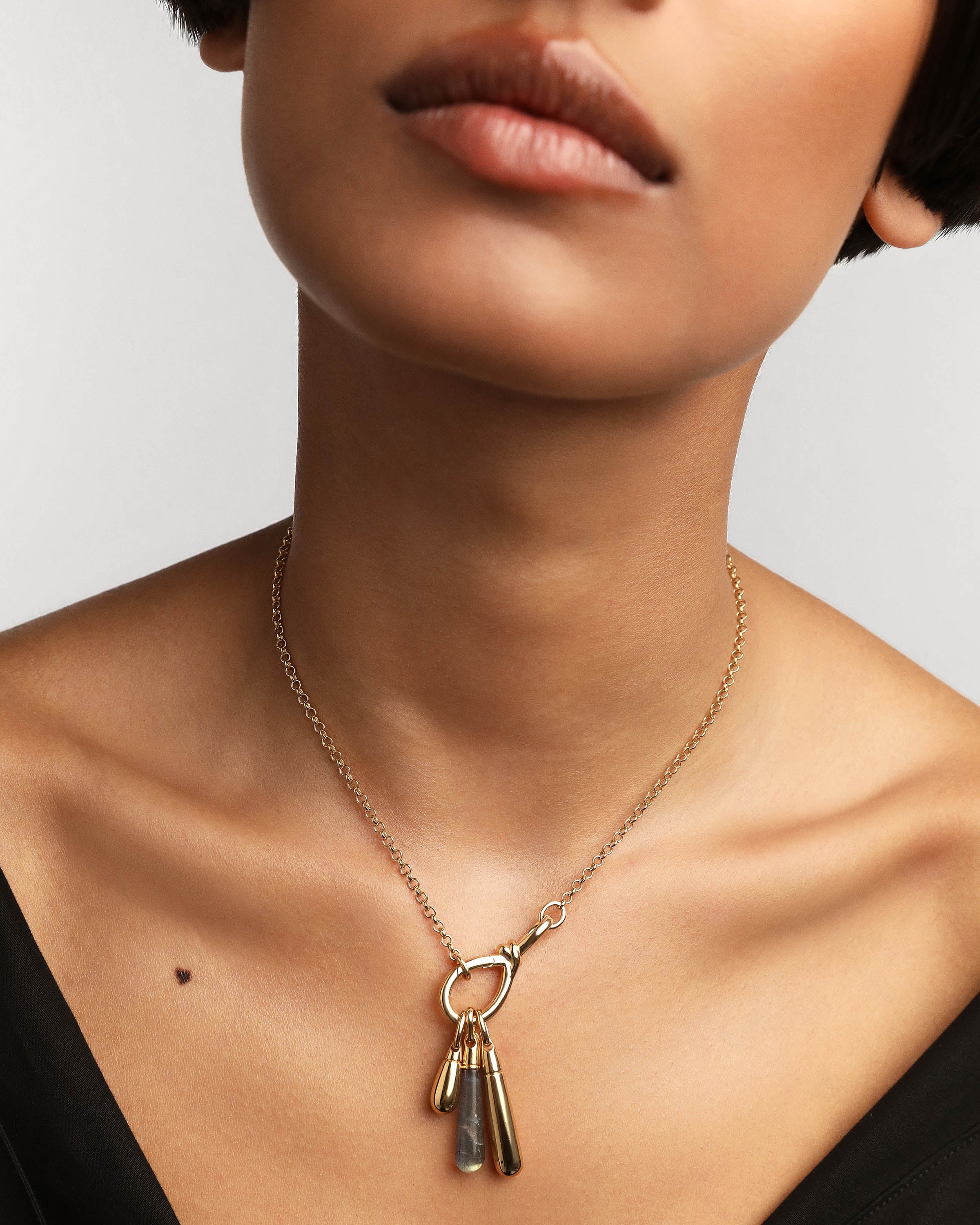 Elegant Large Drop Pendant Necklace - Dainty Minimalist Jewelry for Women | Perfect for Parties, Weddings & Everyday Wear