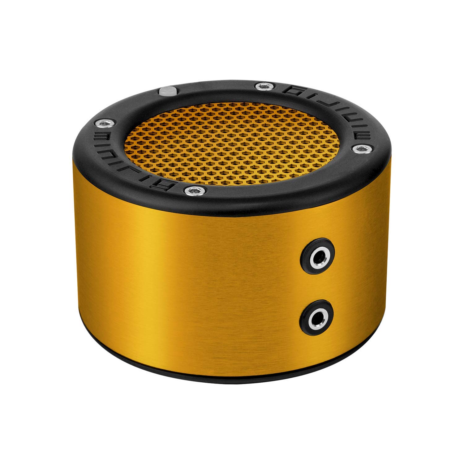 MINIRIG Mini Portable Rechargeable Bluetooth Speaker - 30 Hour Battery Life - Premium Stereo Sound - Gold Finish | Perfect for Travel, Outdoor Adventures & Home Use