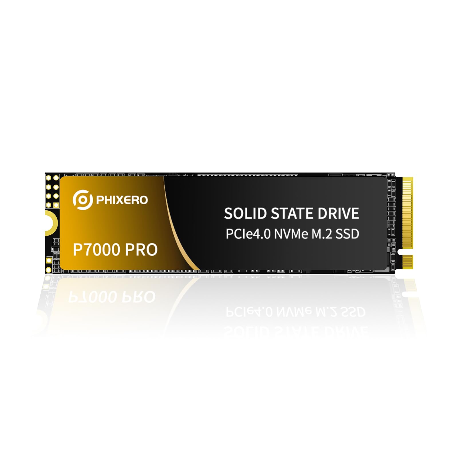 PHIXERO P7000PRO 2TB NVMe SSD - PCIe Gen4x4 M.2 2280 Internal Solid State Drive with Heatsink | Up to 7,000MB/s Read Speed | 3D NAND Flash for Gaming, Laptop & Desktop PC | Perfect for High-Performance Gaming, Video Editing & Workstation Use
