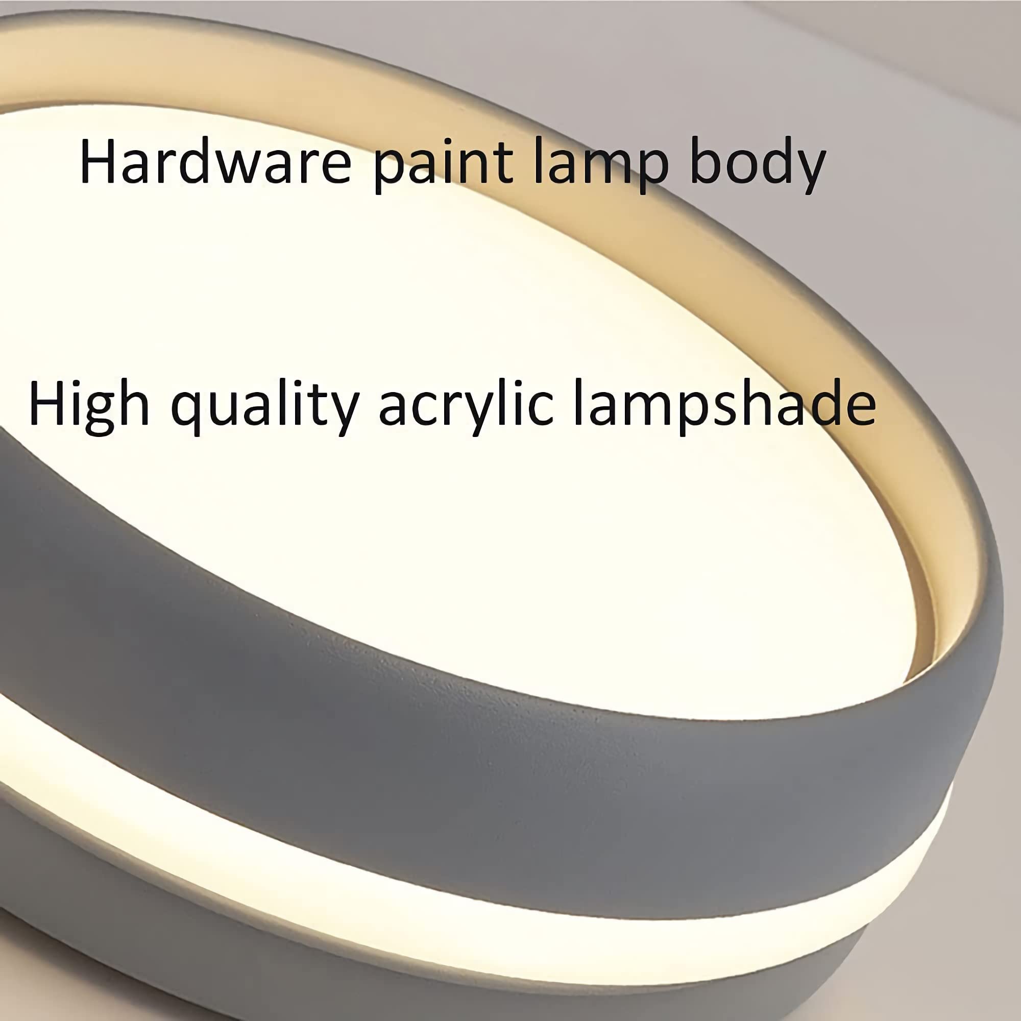 Modern LED Ceiling Light Fixture - 12W 6000K Cool White Flush Mount Circular Lamp for Home & Office - Perfect for Hallways, Bedrooms, Kitchens, Living Rooms, Dining Areas, Entrances and Balconies - Energy Saving Dimmable Indoor Lighting