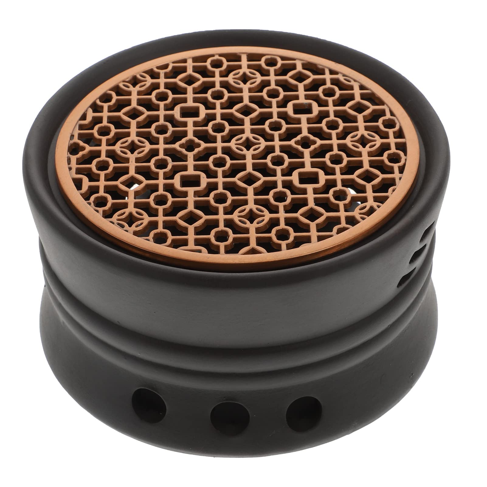 Angoily Ceramic Tea Warmer & Trivet - Japanese Style Teapot Warmer Base for Glass, Stainless Steel, and Ceramic Teapots (Black) - Perfect for Tea Ceremonies, Home Decor, and Keeping Tea Warm