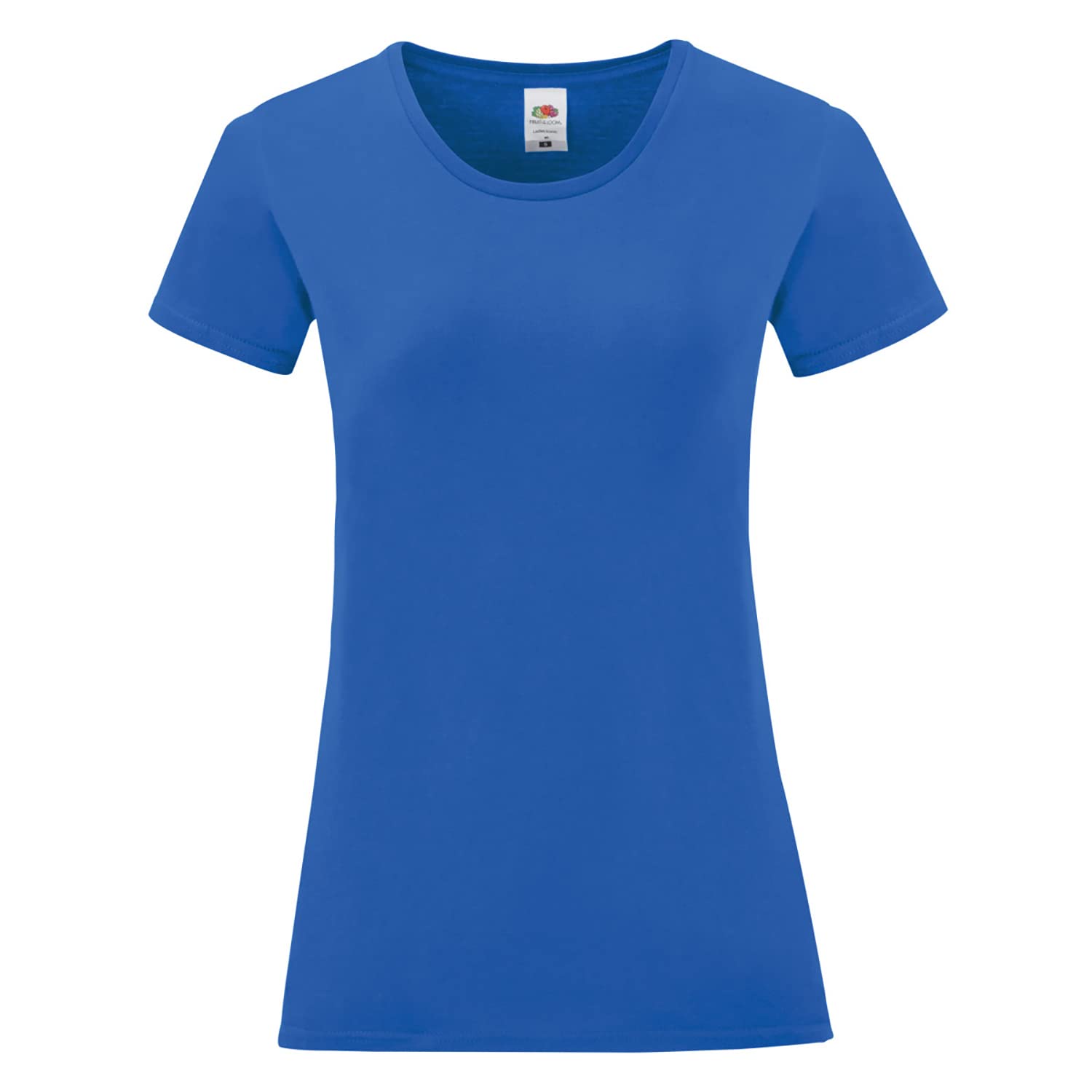 Fruit of the Loom Women's Iconic Comfort Soft Cotton T-Shirt - XL Royal Blue - Casual Wear, Lounge & Everyday Outfits