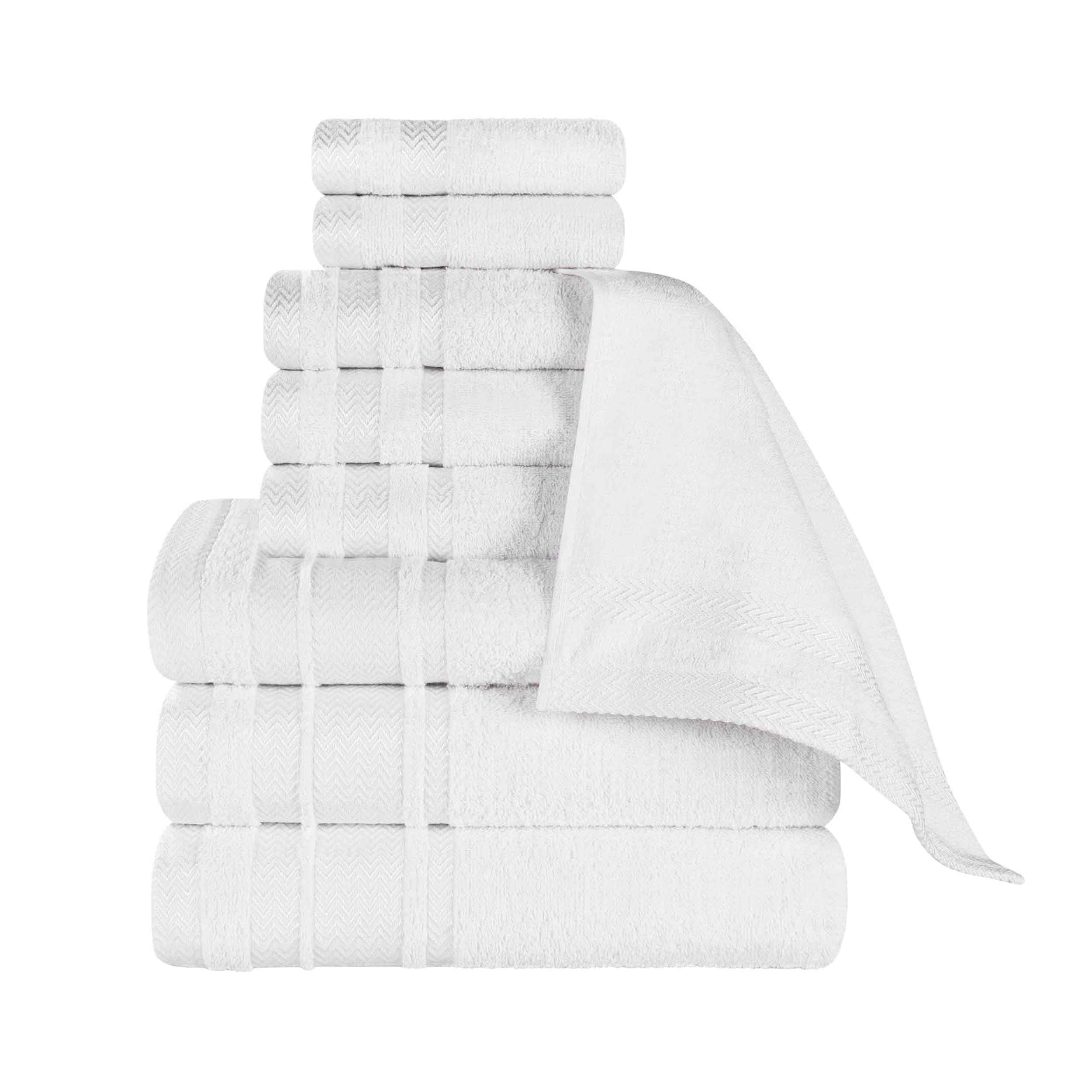Premium 9-Piece Cotton Towel Set - Medium Weight, Soft & Absorbent Bath Towels for Spa, Gym, and Everyday Use - Hays Brand