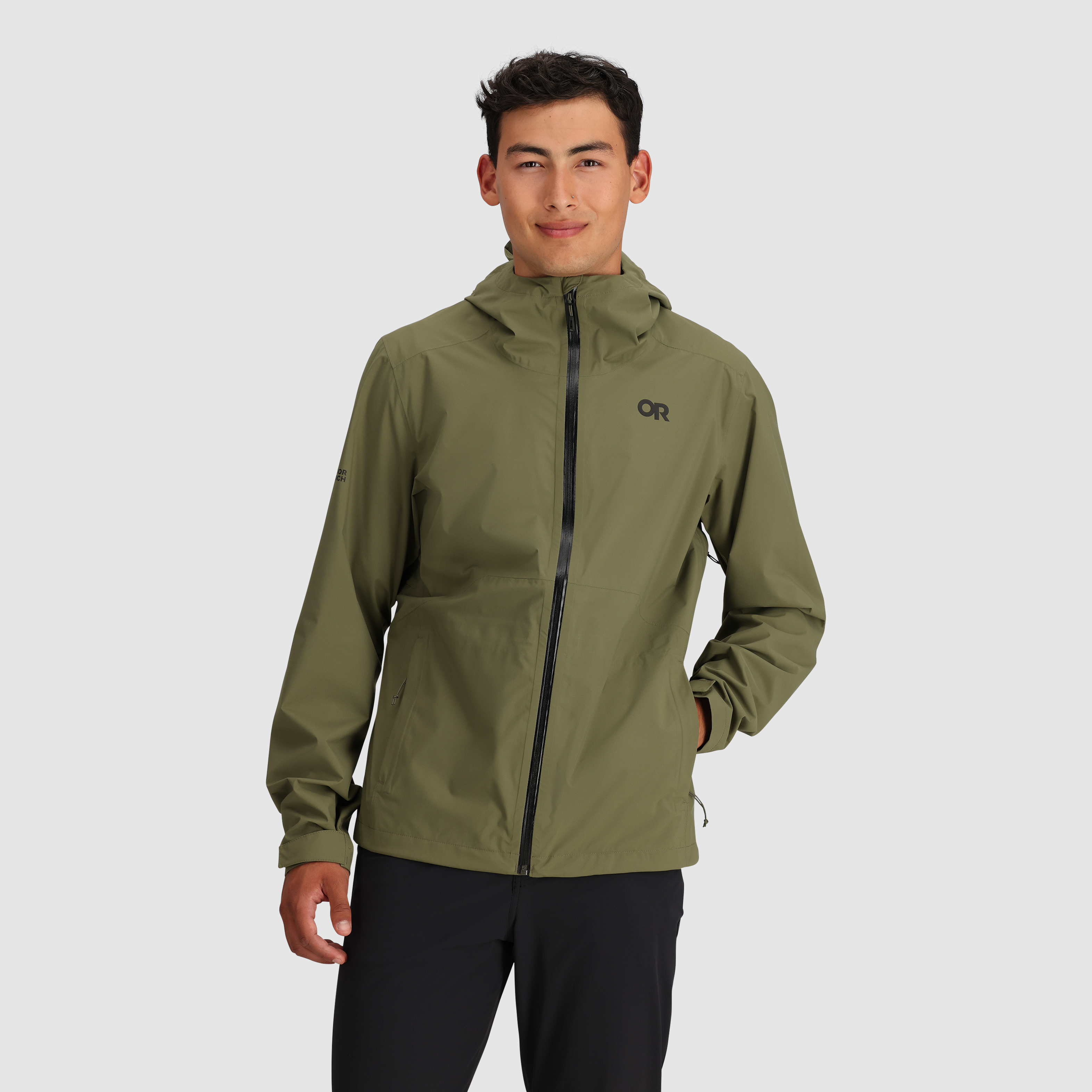 Men's Waterproof Stratoburst Stretch Rain Jacket - Lightweight Windbreaker for Hiking, Camping & Outdoor Activities