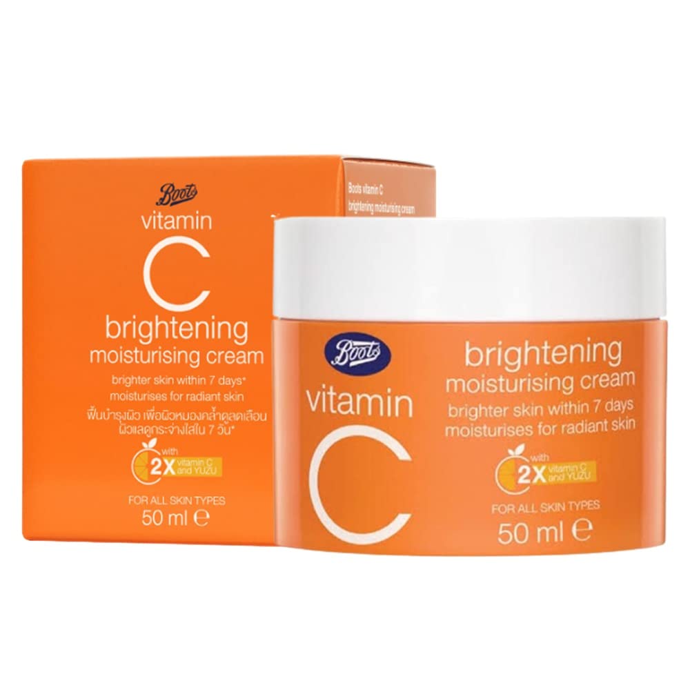 Vitamin C Face Moisturizer Cream - Hydrating Skin Care for Smooth Skin - 50ml Pack