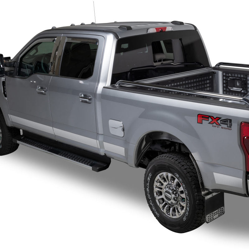 10pcs 6.25in Wide Stainless Steel Rocker Panels for 2011-2016 Ford F-250 & F-350 Trucks - Heavy Duty Protection Against Road Debris & Rust