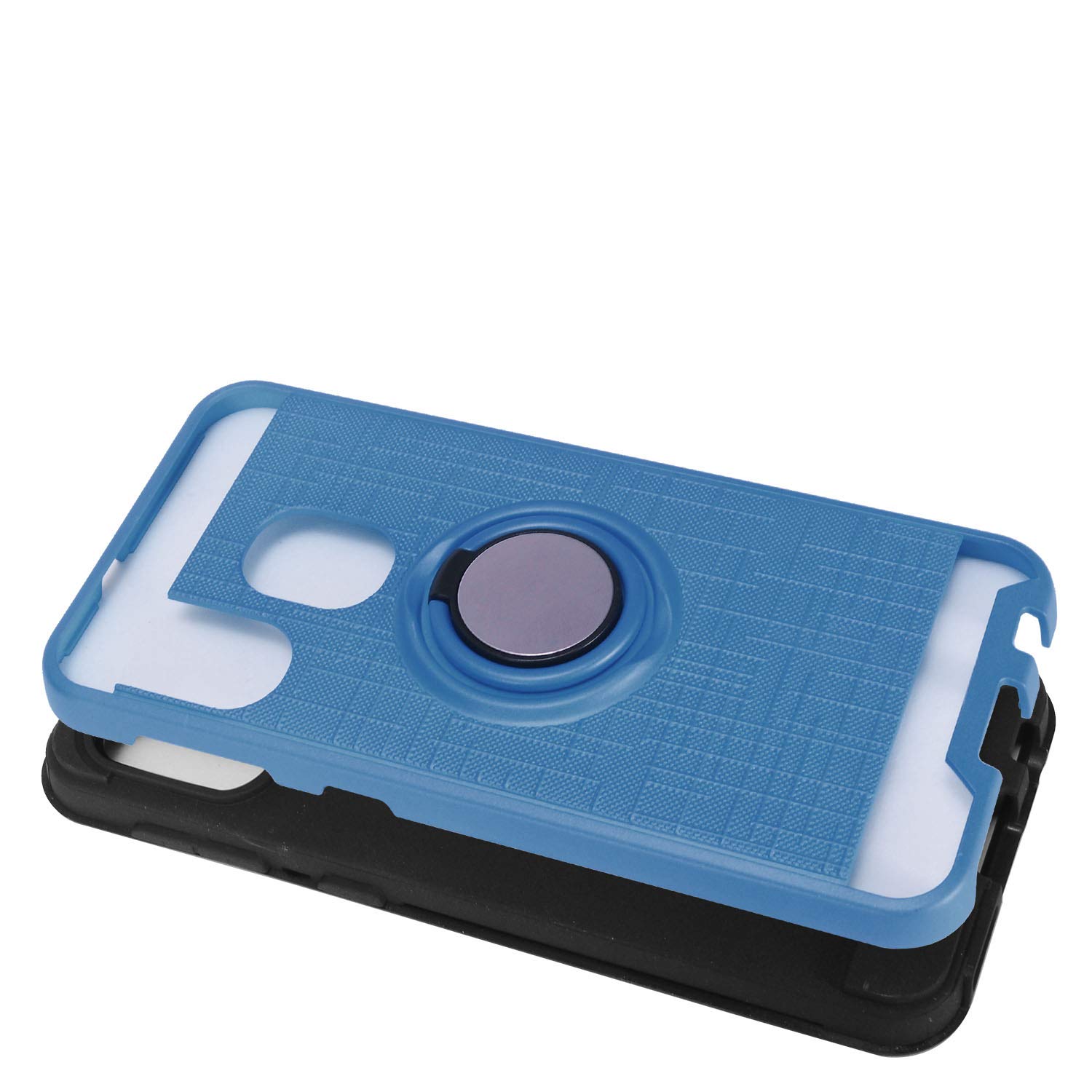 Z-GEN Samsung Galaxy A10e SM-A102 Hybrid Phone Case with Ring Stand - Navy Blue | Shockproof Protective Cover with Kickstand | Perfect for Work, Travel & Everyday Use