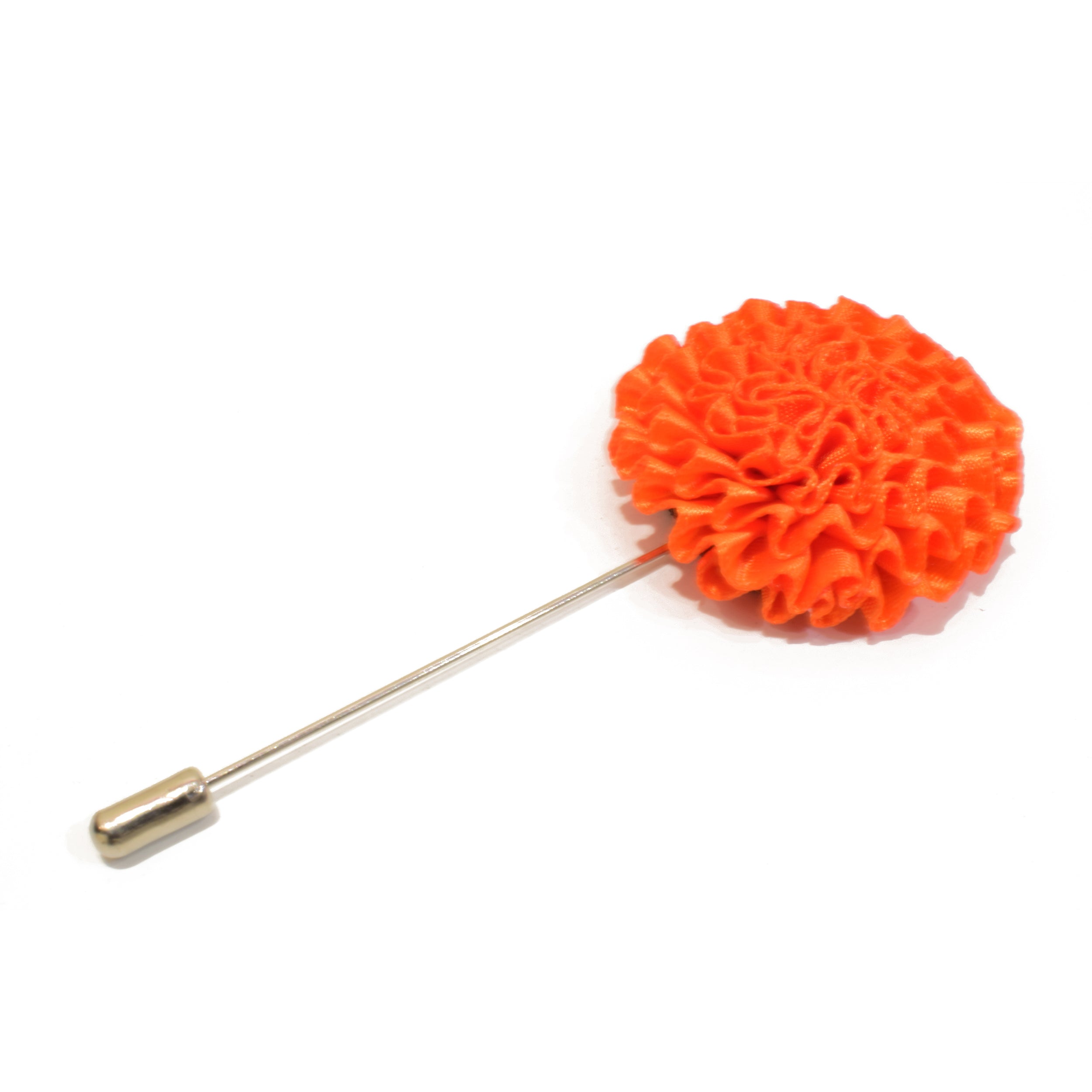 Bloom Orange Lapel Pin - Elegant Floral Brooch for Women & Men - Perfect for Suits, Blazers, Dresses & Special Occasions